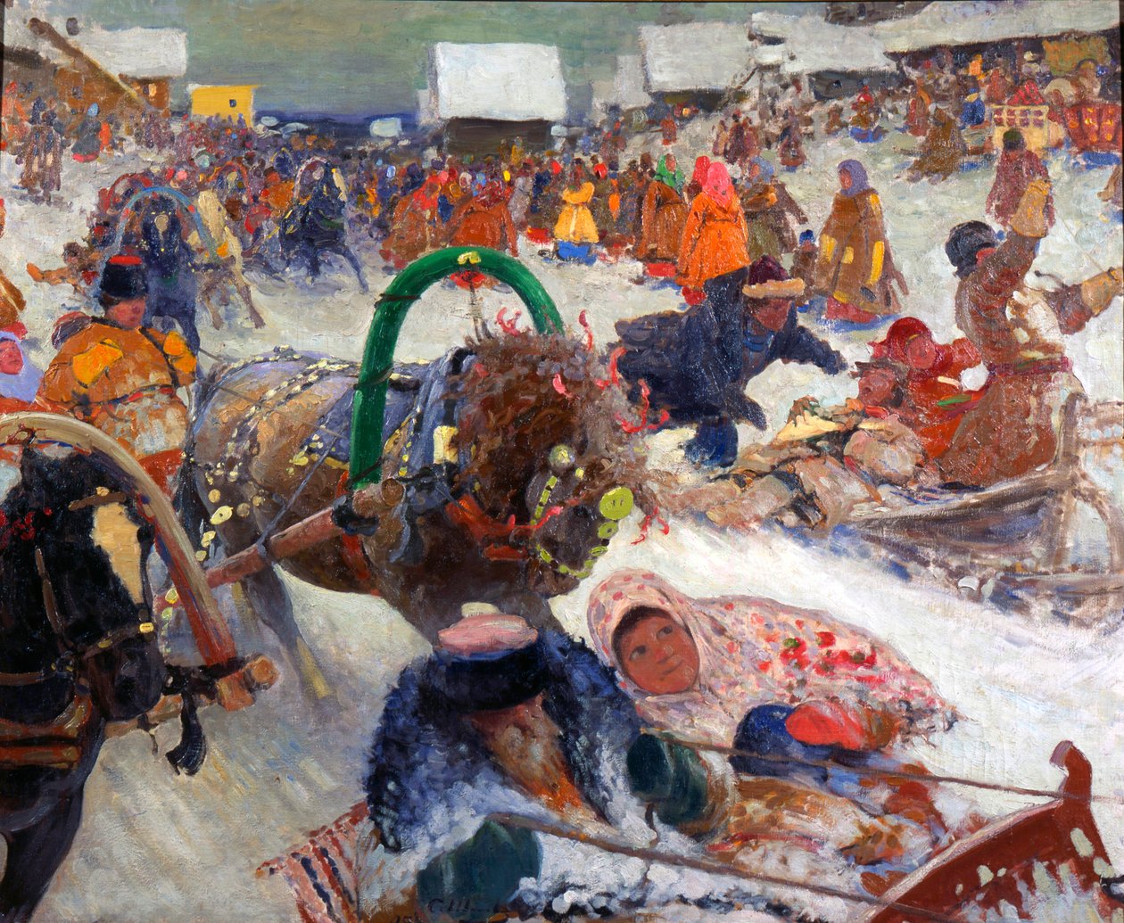 Zapusty, 1905. autorstwa Sergei Ivanov