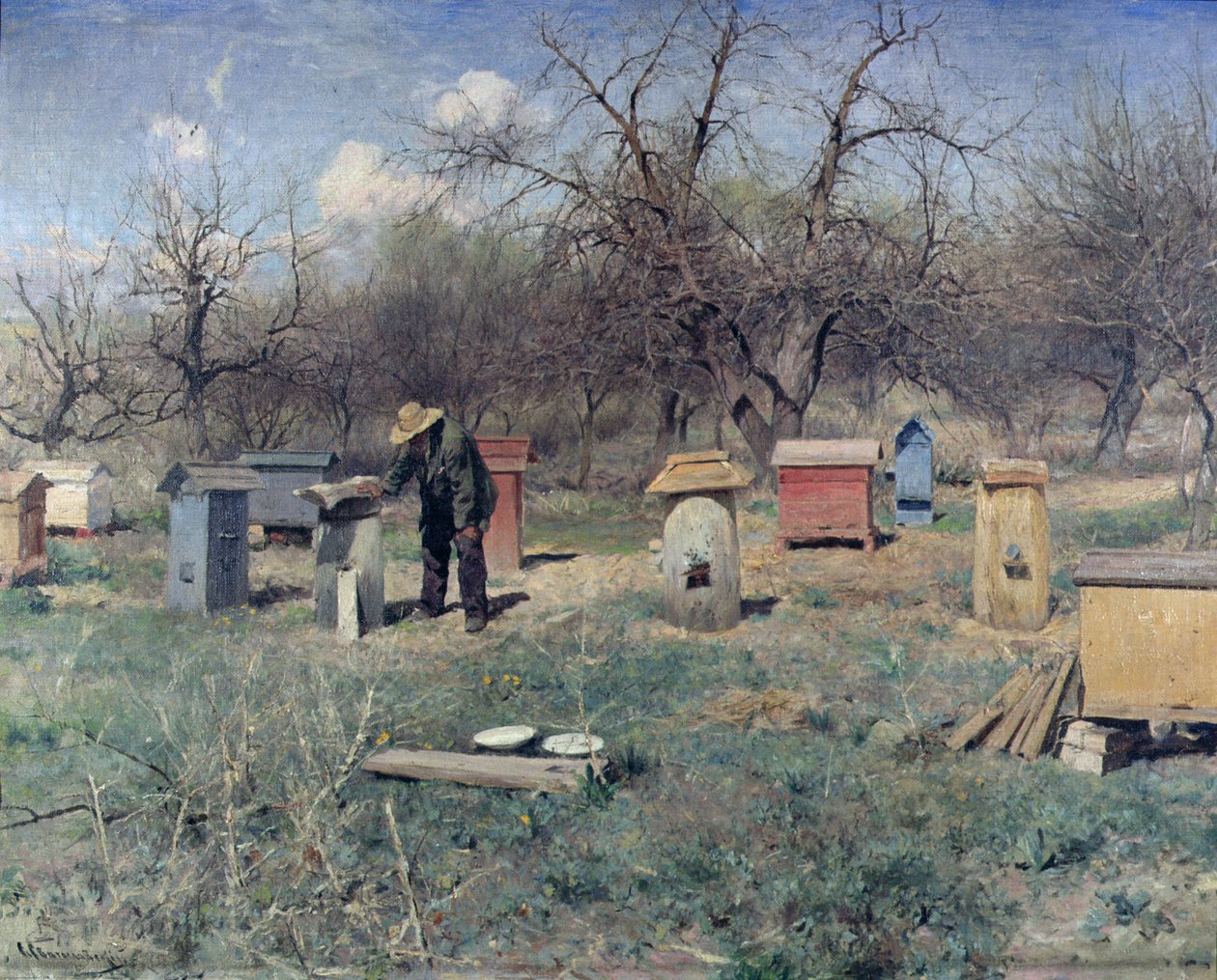 Dzień Wiosny, czyli ule, 1899 autorstwa Sergei Ivanovich Svetoslavsky