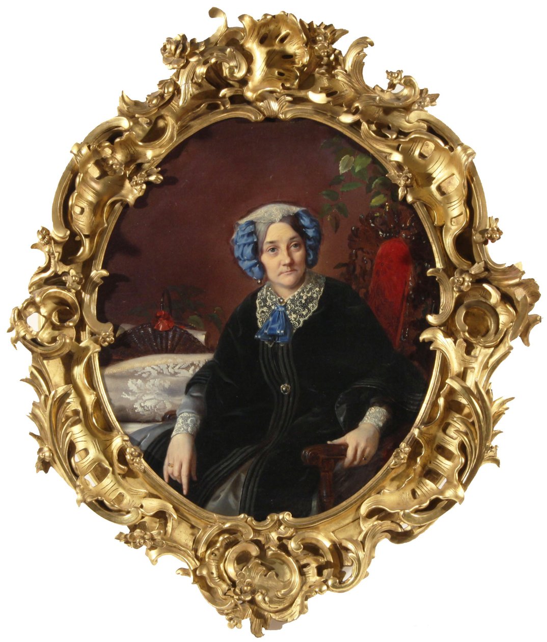 Portret księżnej Izabeli Adamownej Gagariny 1800-1886 z hr. Walewskiej, lata 50. XIX w. autorstwa Sergei Konstantinovich Zaryanko
