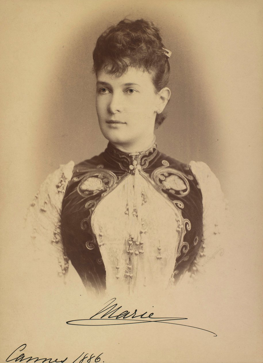 Marie Pavlovna de Russie - Wielka Księżna Maria Pawłowna Rosji (1854-1920), autorstwa Lewickiego, Siergieja Lwowicza (1819-1898). Fotografia żelatynowa srebrna autorstwa Sergei Lvovich Levitsky