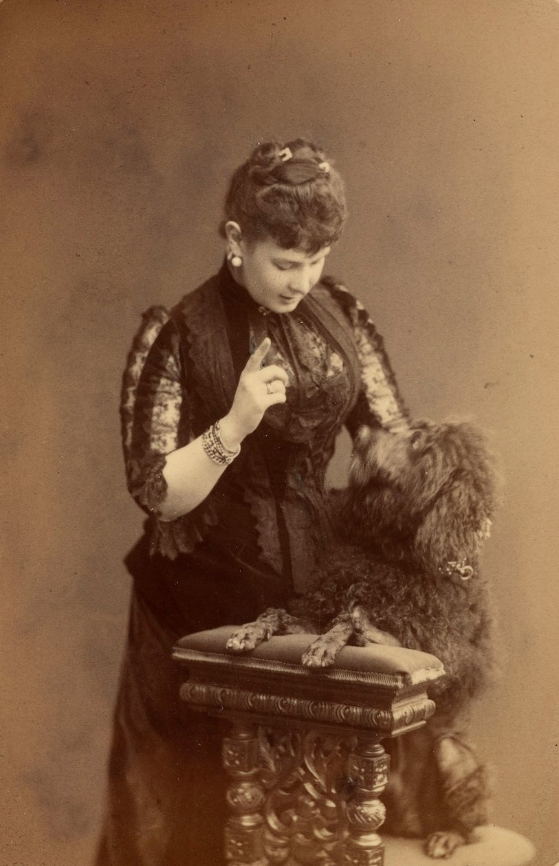 Marie Pavlovna de Russie - Wielka Księżna Maria Pawłowna Rosji (1854-1920), autorstwa Lewickiego, Siergieja Lwowicza (1819-1898). Albumin Photo, ok. 1885. Rosyjskie Państwowe Archiwum Filmowe i Fotograficzne, Krasnogorsk autorstwa Sergei Lvovich Levitsky
