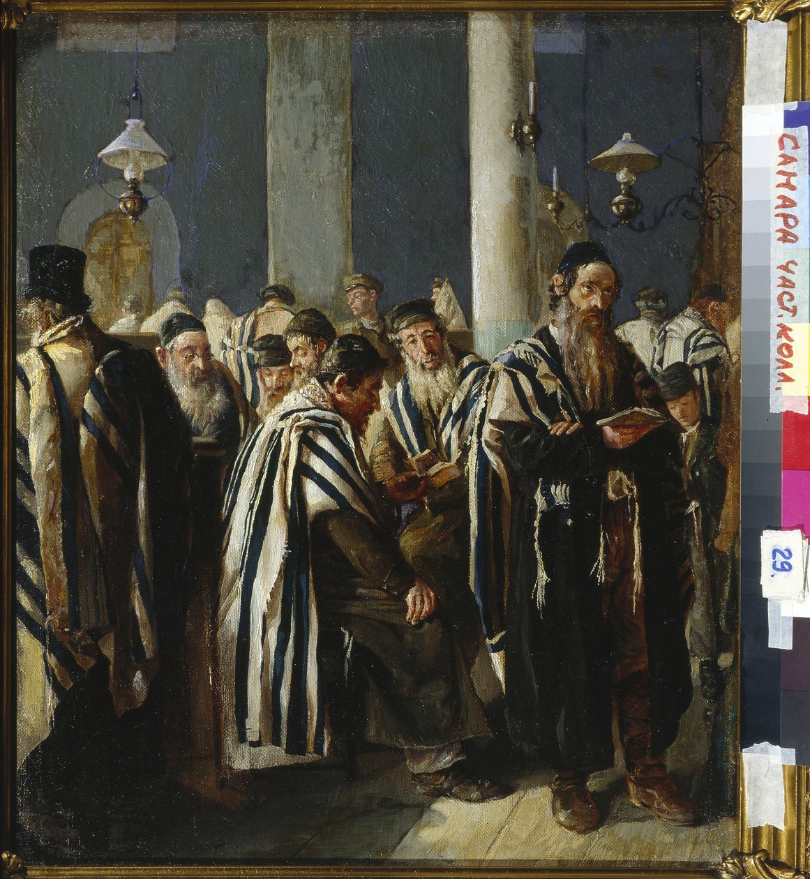Chabbat - Modlitwa szabatowa Juzhanina, Siergieja (Sergey) Nikiticha (1862-1933). Olej na płótnie, rozmiar : 47x40,5 autorstwa Sergei Nikitich  Yuzhanin