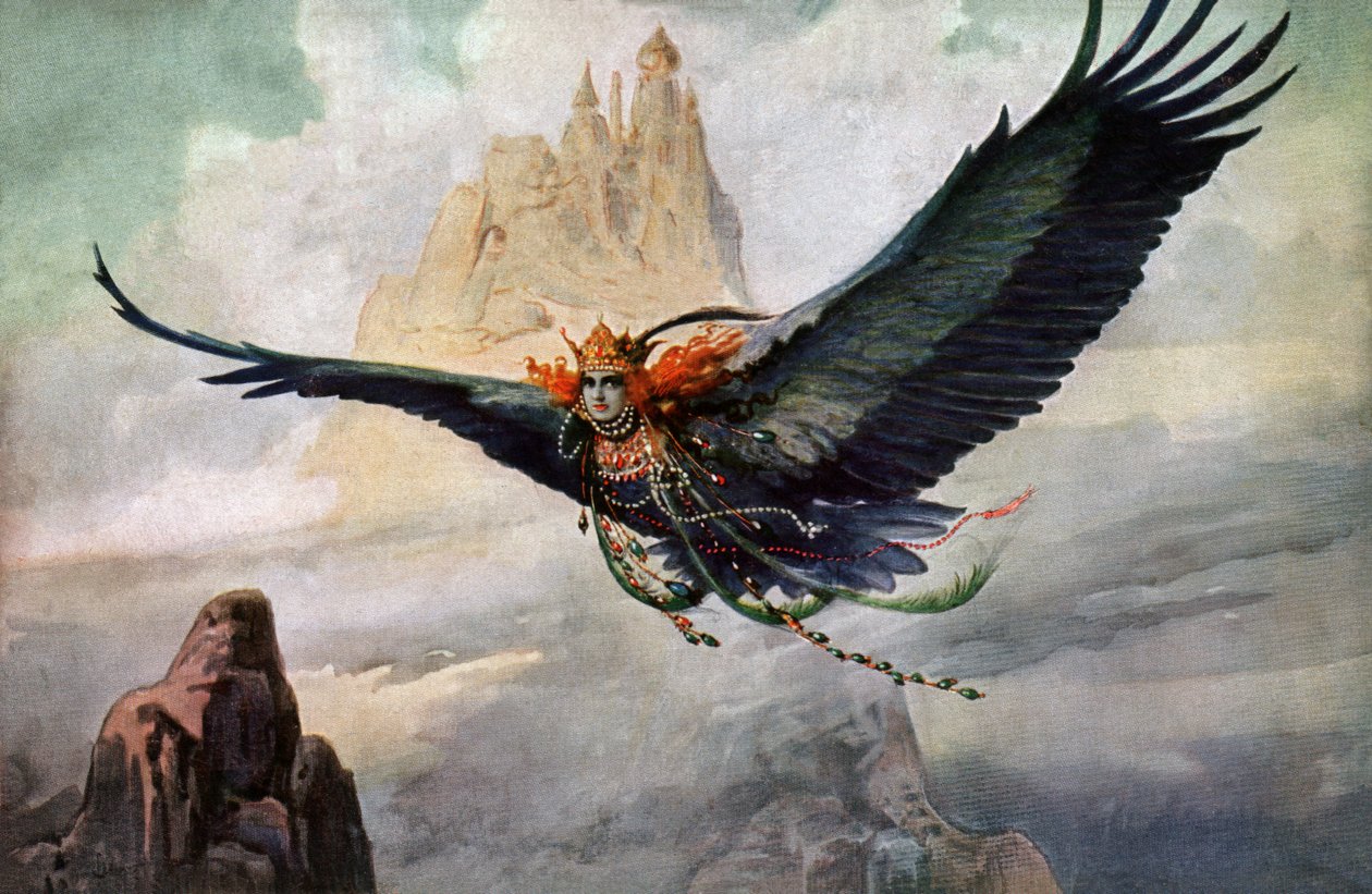 The Fantasy, ok. 1900 r. (pocztówka) autorstwa Sergei Sergeevich Solomko
