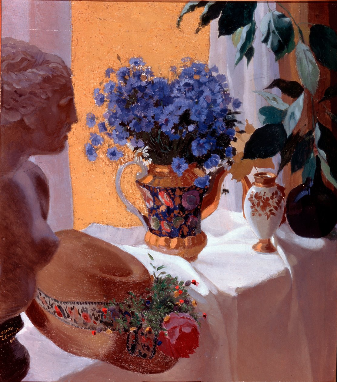 ""Nature morte"" Peinture de Sergei (Serge) Cchekhonine (1878-1936) 1916 Państwowy Skansen Historii, Architektury i Sztuki, Psków autorstwa Sergei Tchekhonine