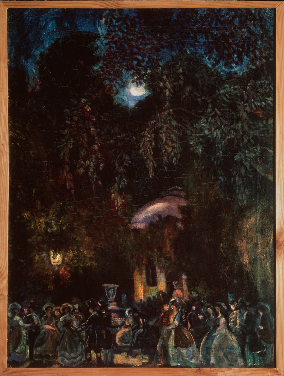 Hiszpania. (Scena wypoczynku, firmowy spacer po ulicy, wieczór). Obraz Siergieja Juriewicza Sudeykina (Serge Soudeikine) (1882-1946), olej na płótnie, ok. 1910 r. Sztuka rosyjska, XX wiek. Państwowe Muzeum Historii, Architektury i Sztuki, Psko autorstwa Sergei Yurevich Sudeikin