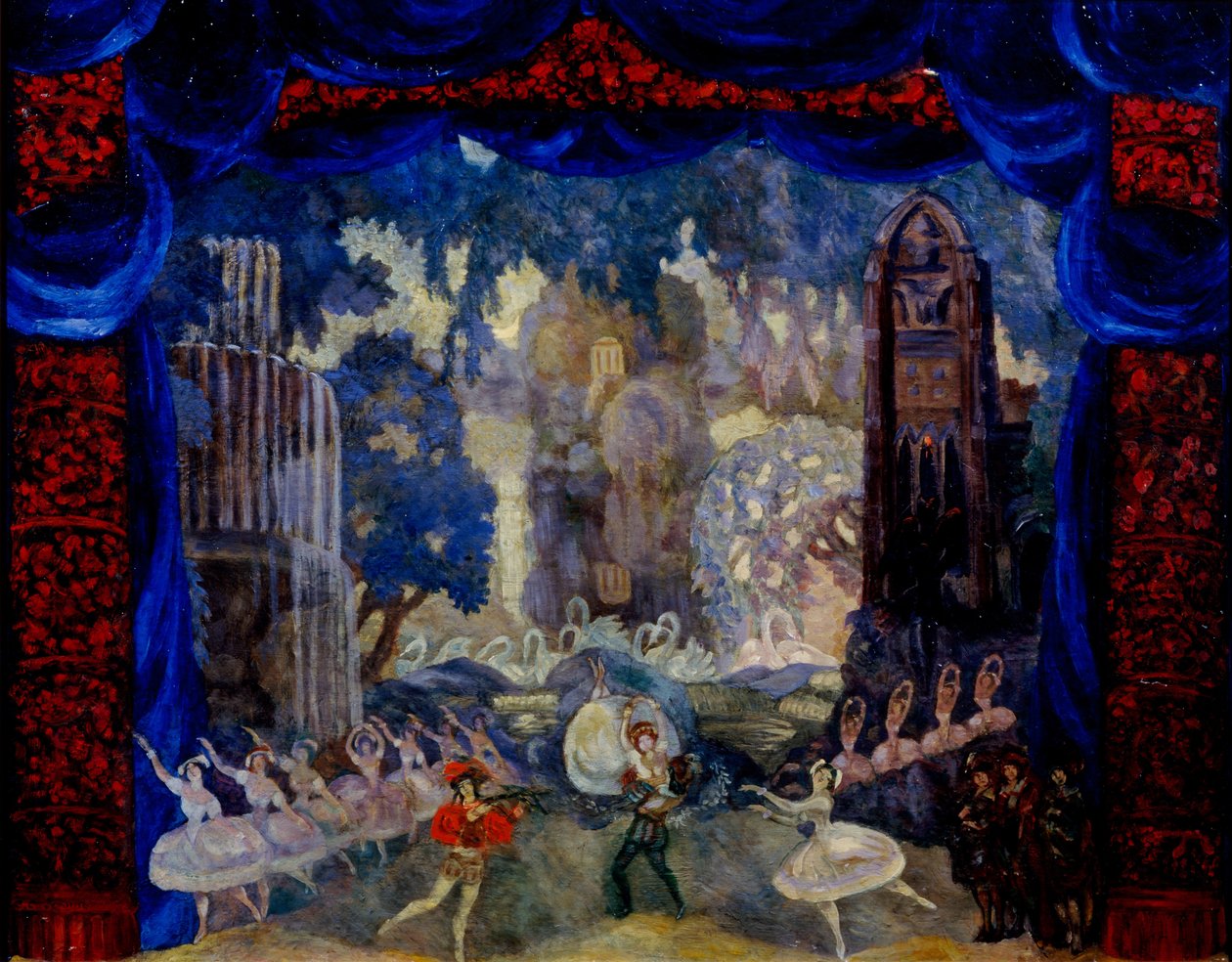Balet, 1910 autorstwa Sergei Yurievich Sudeykin
