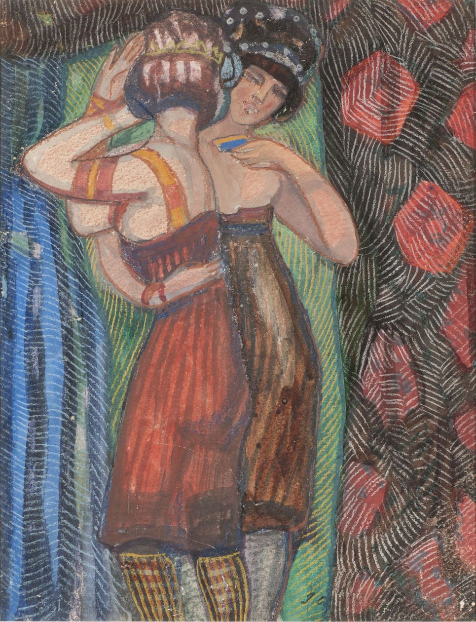 Dwie kobiety. autorstwa Sergei Yurievich Sudeykin