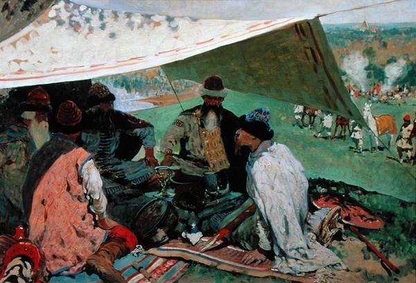 Zjazd książąt, 1910 autorstwa Sergej Vasilevic Ivanov