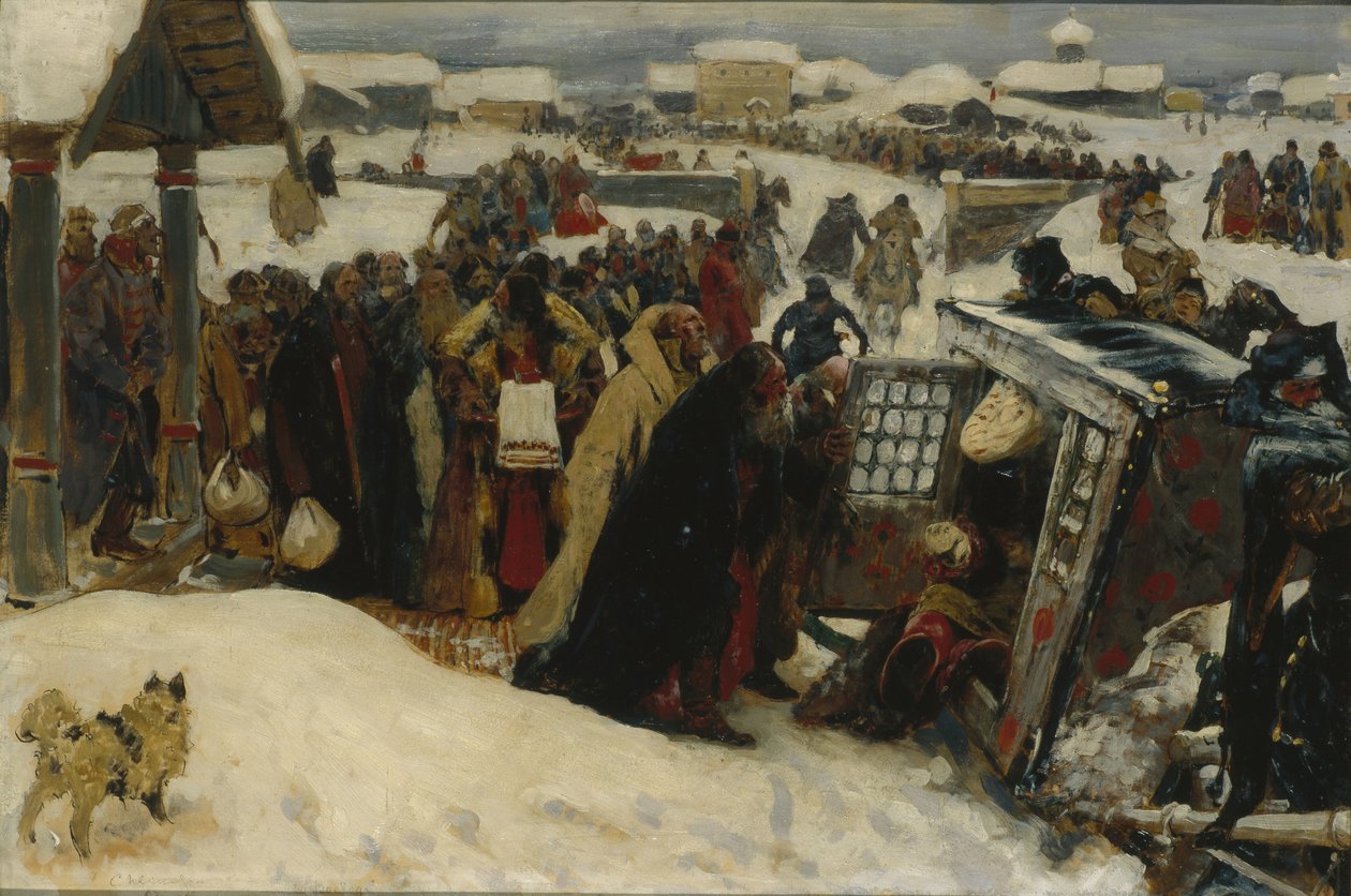 Przybycie wojewody, 1907 autorstwa Sergej Vasilevic Ivanov