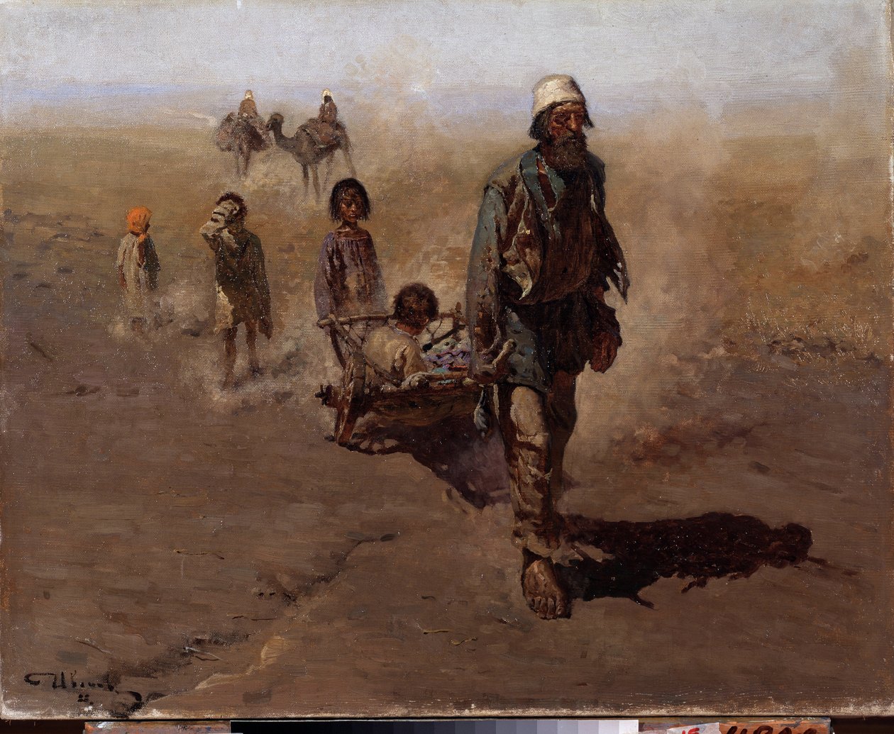 Zjazdy (powrót do domu). Obraz Siergieja Wasiljewicza Iwanowa (1864-1910), olej na płótnie autorstwa Sergej Vasilevic Ivanov