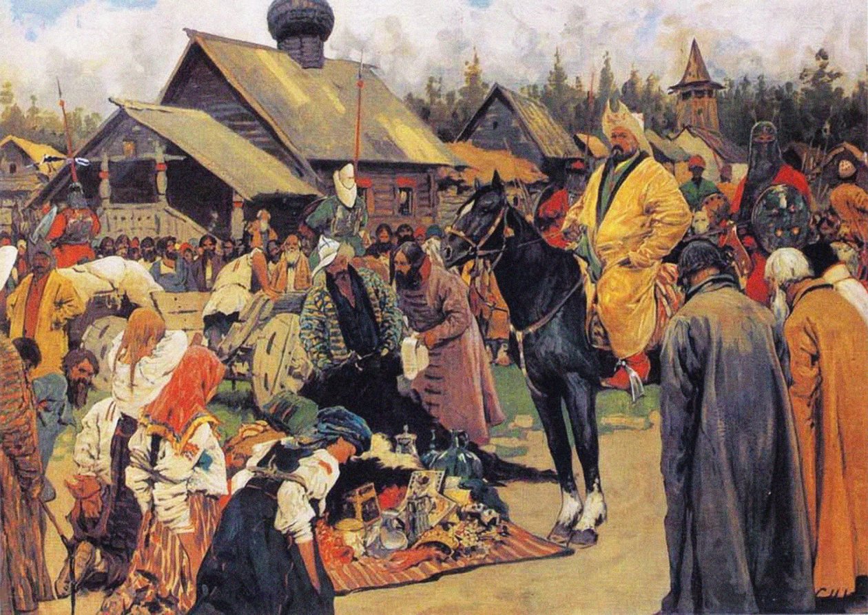 Baskakowie, 1909 autorstwa Sergej Vasilevic Ivanov