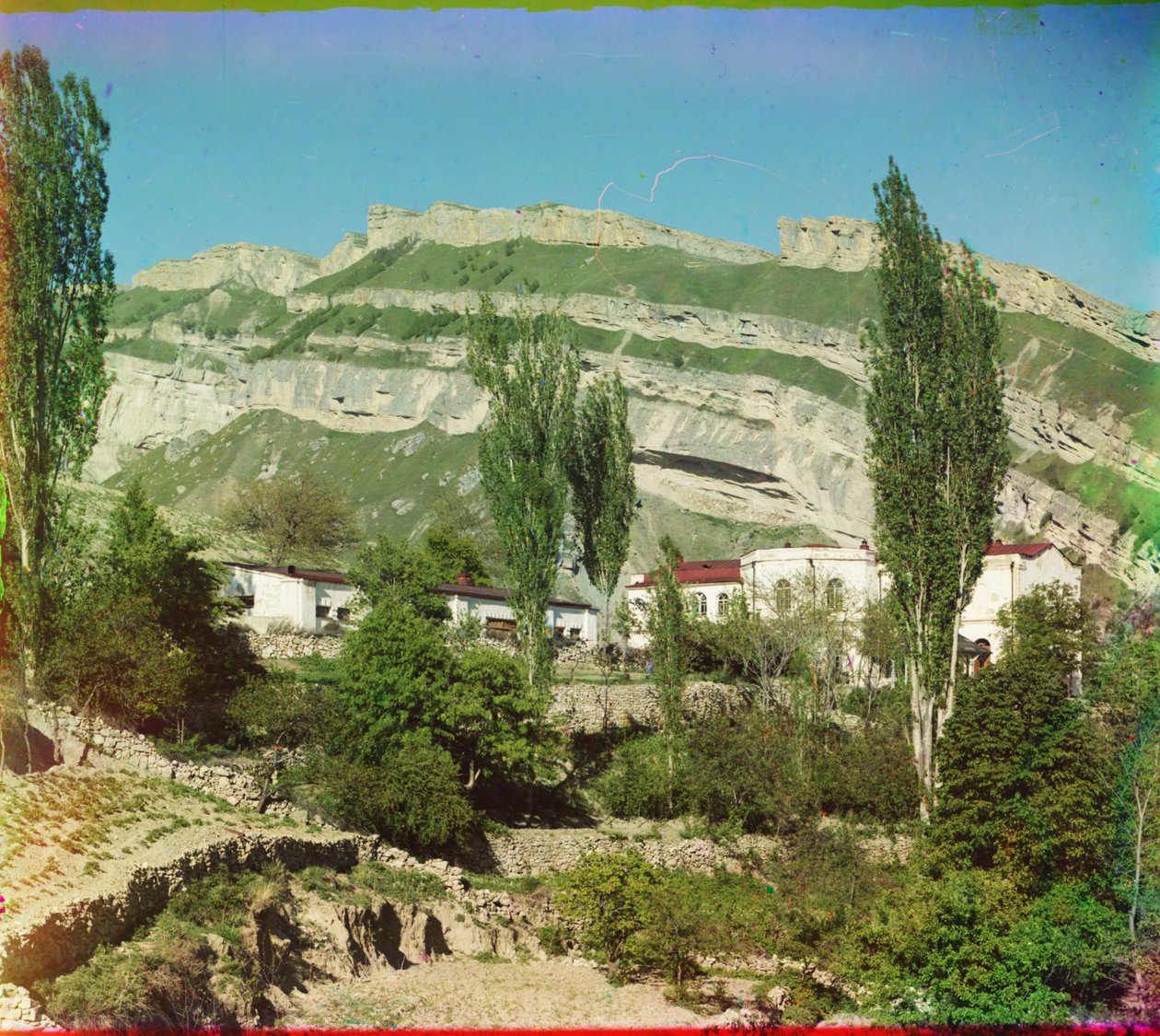 Wieś Niżny Gunib w Dagestanie, 1905-1915 autorstwa Sergey Prokudin Gorsky