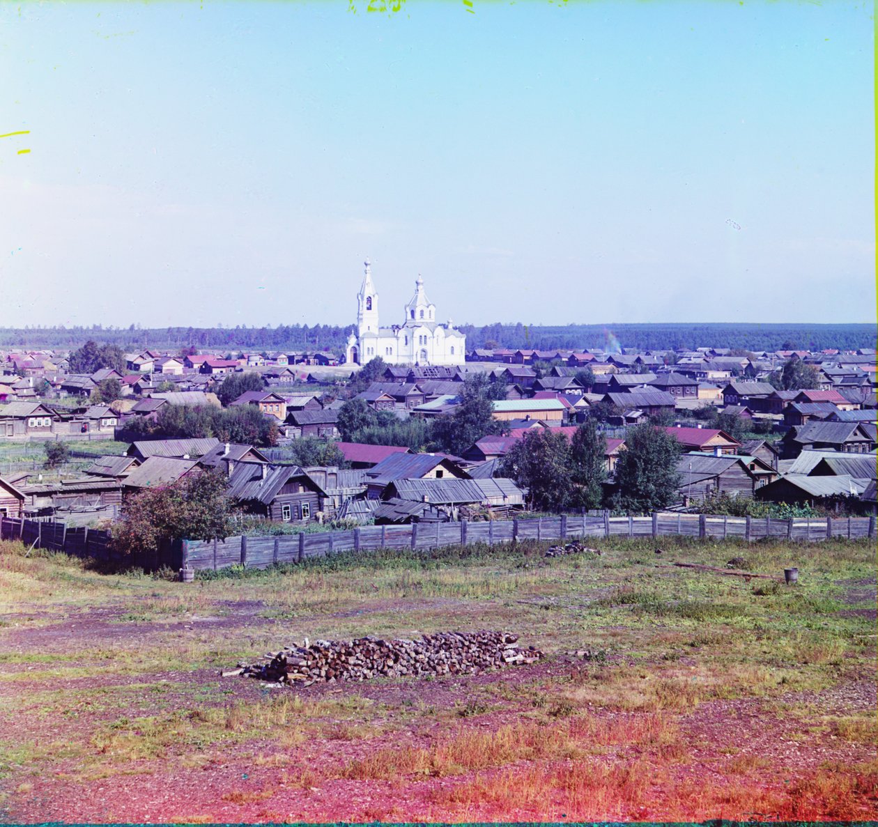 Jekaterynburg, gdzie w 1918 r. rozstrzelano cara i jego rodzinę, 1905-1915 autorstwa Sergey Prokudin Gorsky