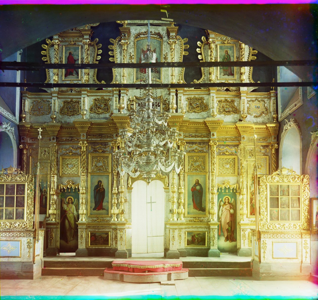 Ikony w Soborze Świętej Trójcy (obecnie Gromnowo), Jałutorowsk, 1905-1915 autorstwa Sergey Prokudin Gorsky