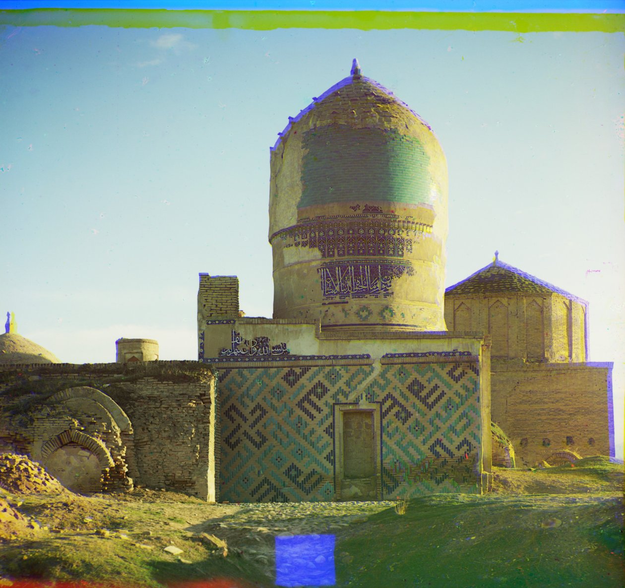 Grób w Shakh-i Zindeh, Samarkanda, 1905-1915 autorstwa Sergey Prokudin Gorsky