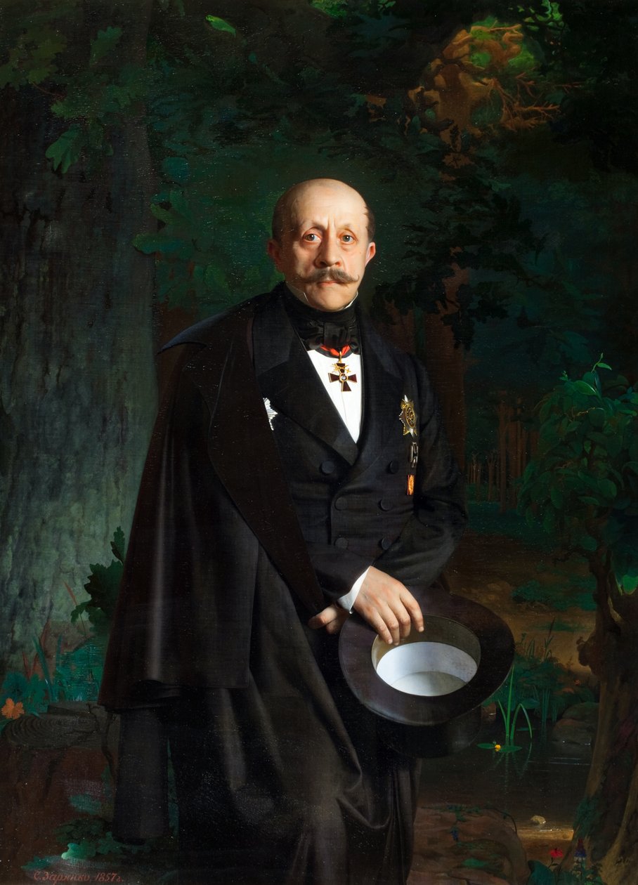 Portret Aleksandra Dmitriewicza Czertkowa 1789-1858, 1857. autorstwa Sergey Konstantinovich Zaryanko