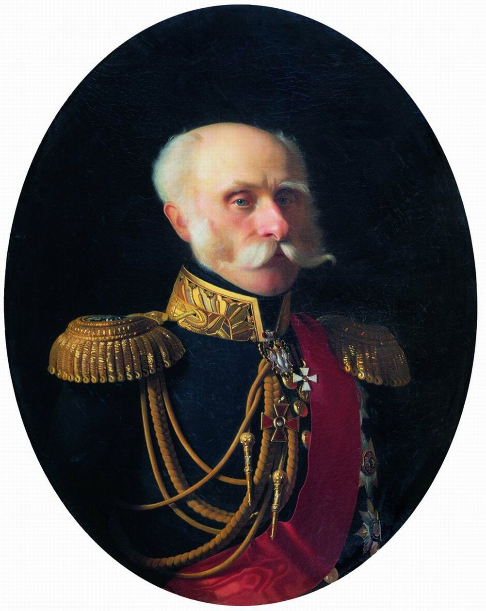 Portret hrabiego Fiodora Pietrowicza Litke 1797-1882 autorstwa Sergey Konstantinovich Zaryanko