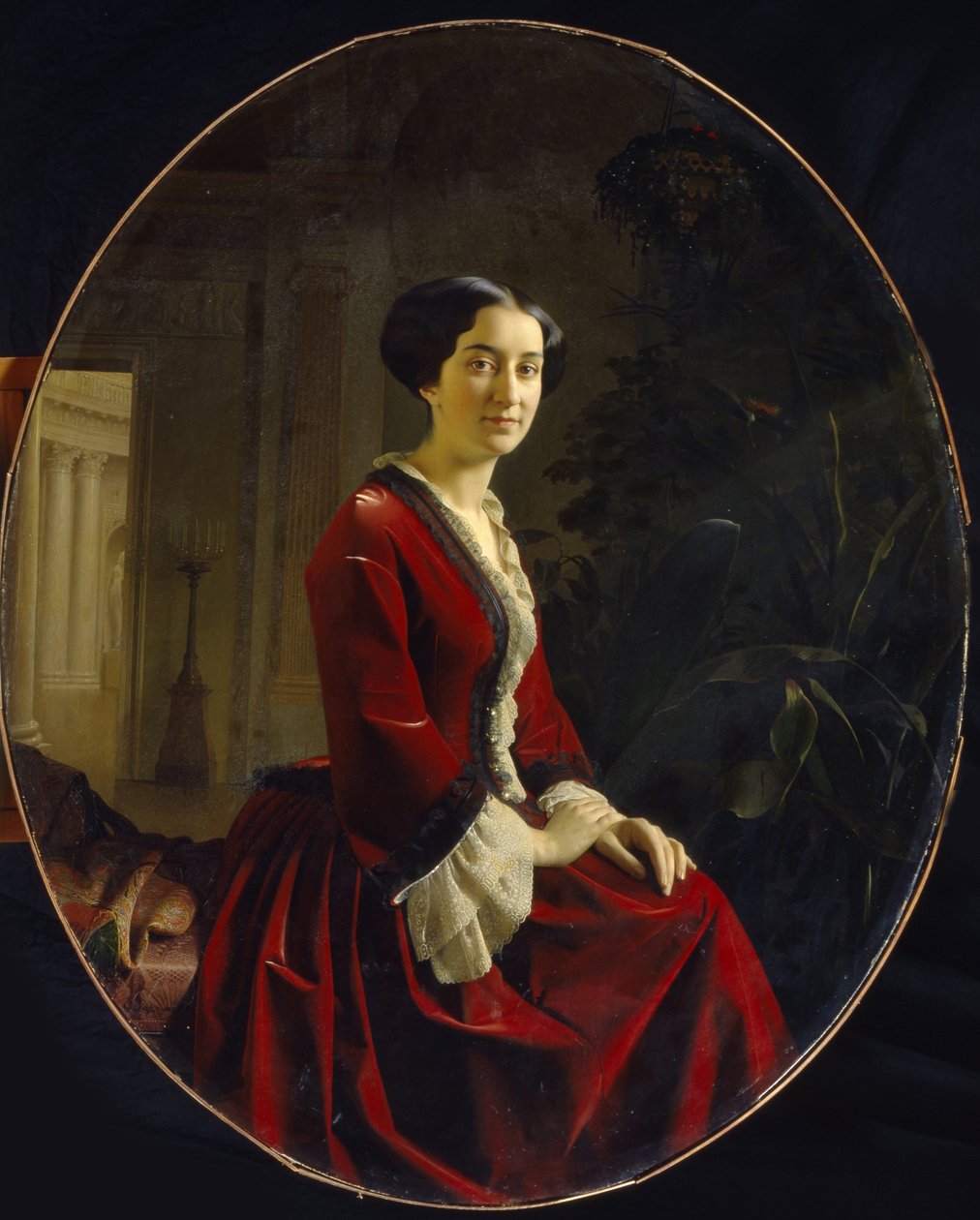 Portret hrabiny Elizavety Khristoforovny Abamelik-Lazareva, 1854 autorstwa Sergey Konstantinovich Zaryanko