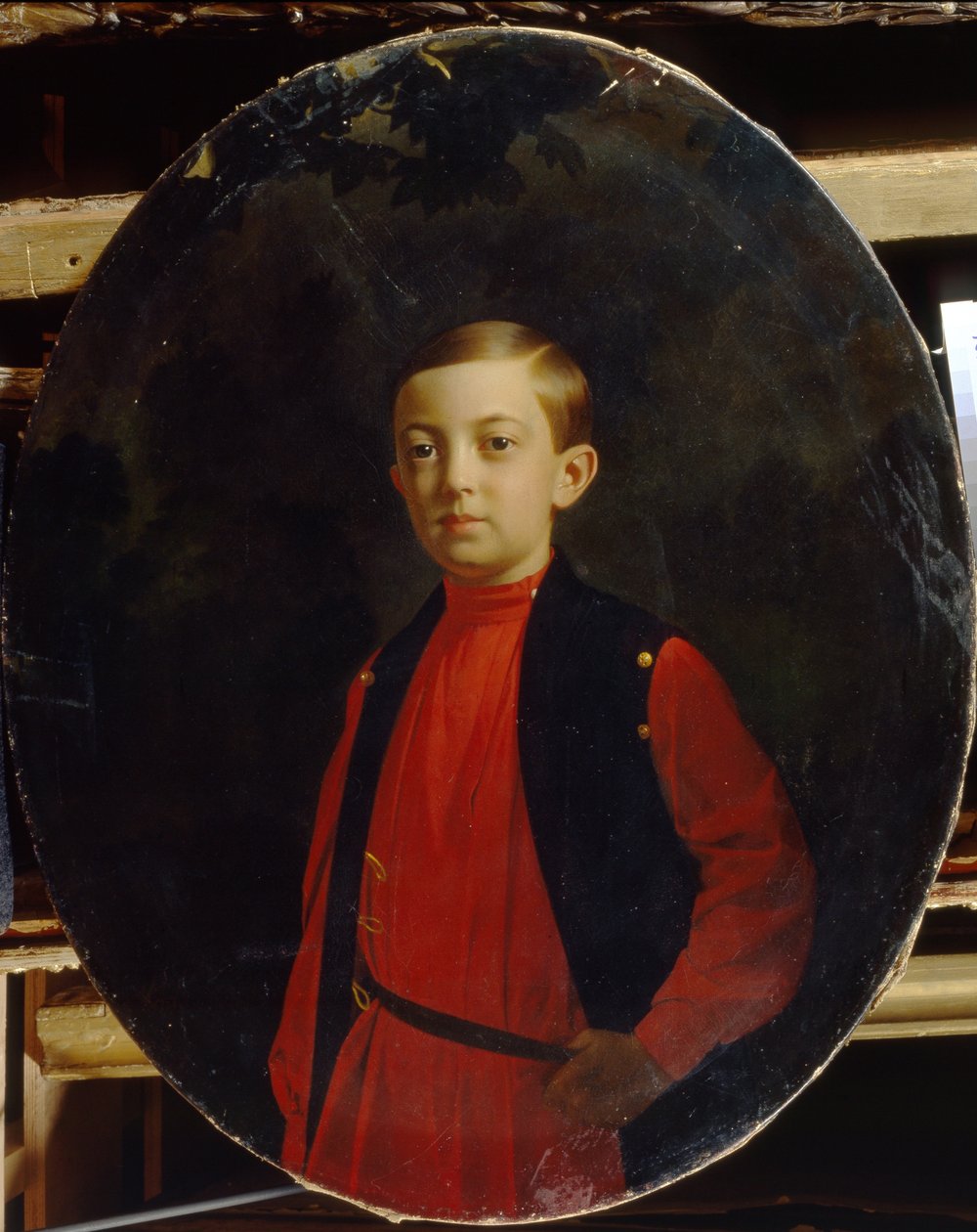 Portret carewicza Mikołaja Aleksandrowicza Rosji 18431865 autorstwa Sergey Konstantinovich Zaryanko