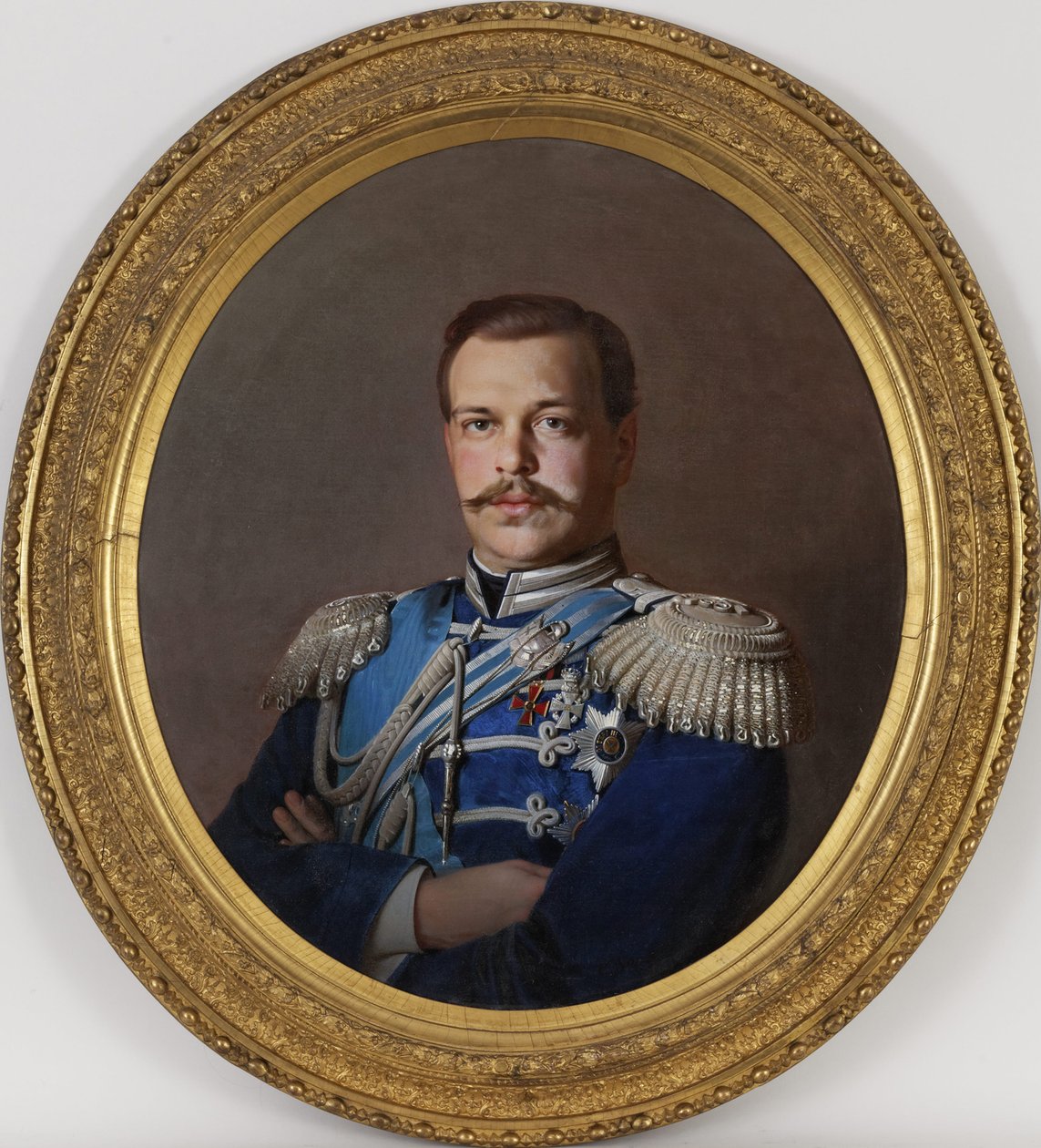 Portret cesarza Aleksandra III 1845-1894, ok. 1865 autorstwa Sergey Konstantinovich Zaryanko