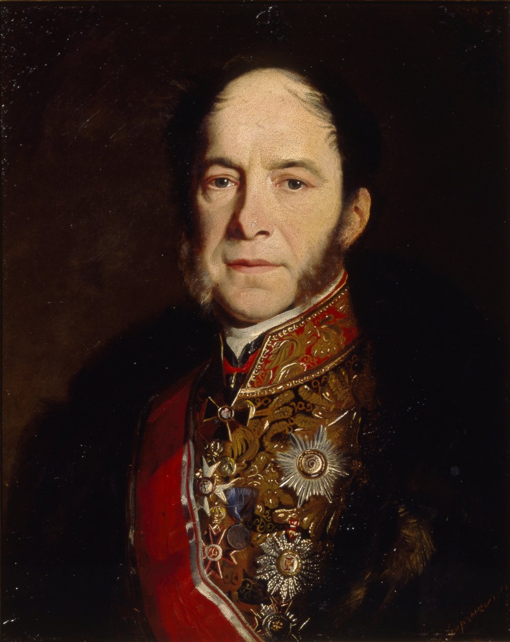 Portret generała admirała Kondratiego Kondratievicha Stoffregena 1817-1873, 1867 autorstwa Sergey Konstantinovich Zaryanko
