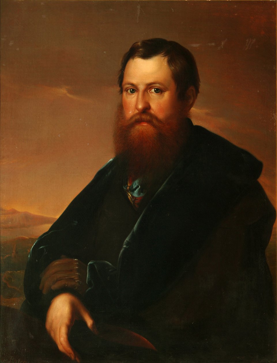 Portret kupca Piotra Siemionowicza Sapożnikowa autorstwa Sergey Konstantinovich Zaryanko