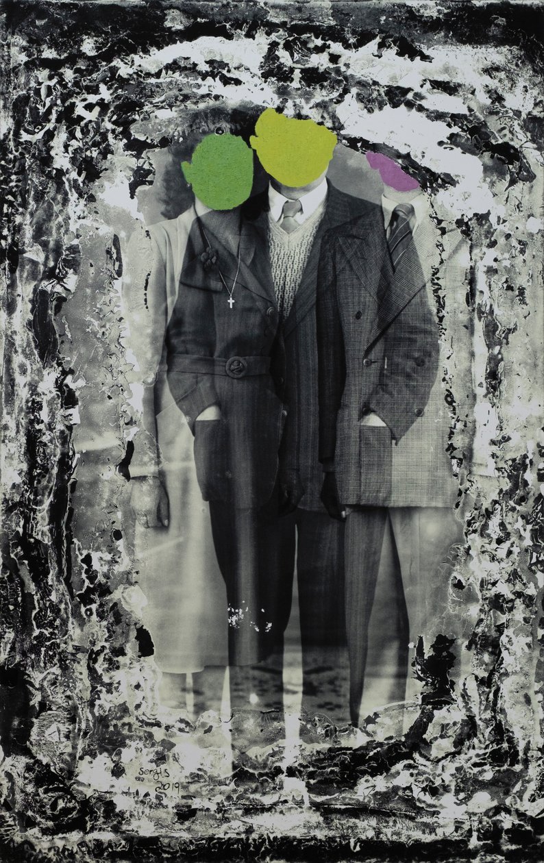 Nieoczekiwane spotkanie, 2019 (mixed media) autorstwa Sergis Adamos