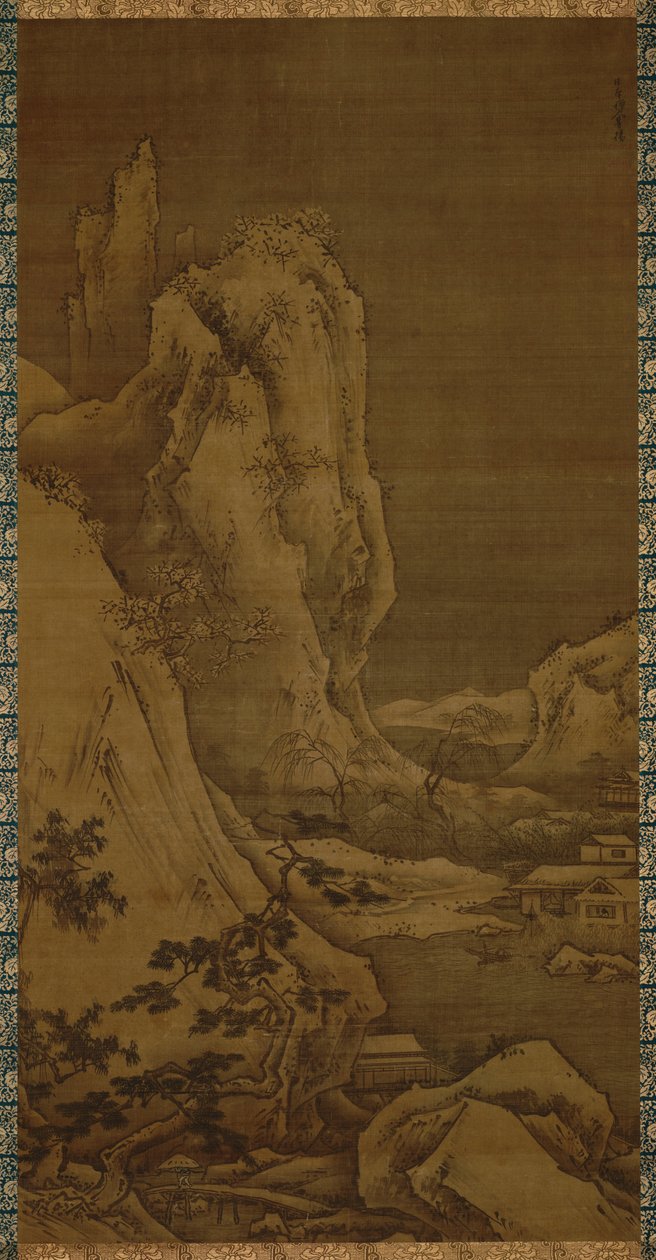 Krajobraz czterech pór roku - zima autorstwa Toyo Sesshu