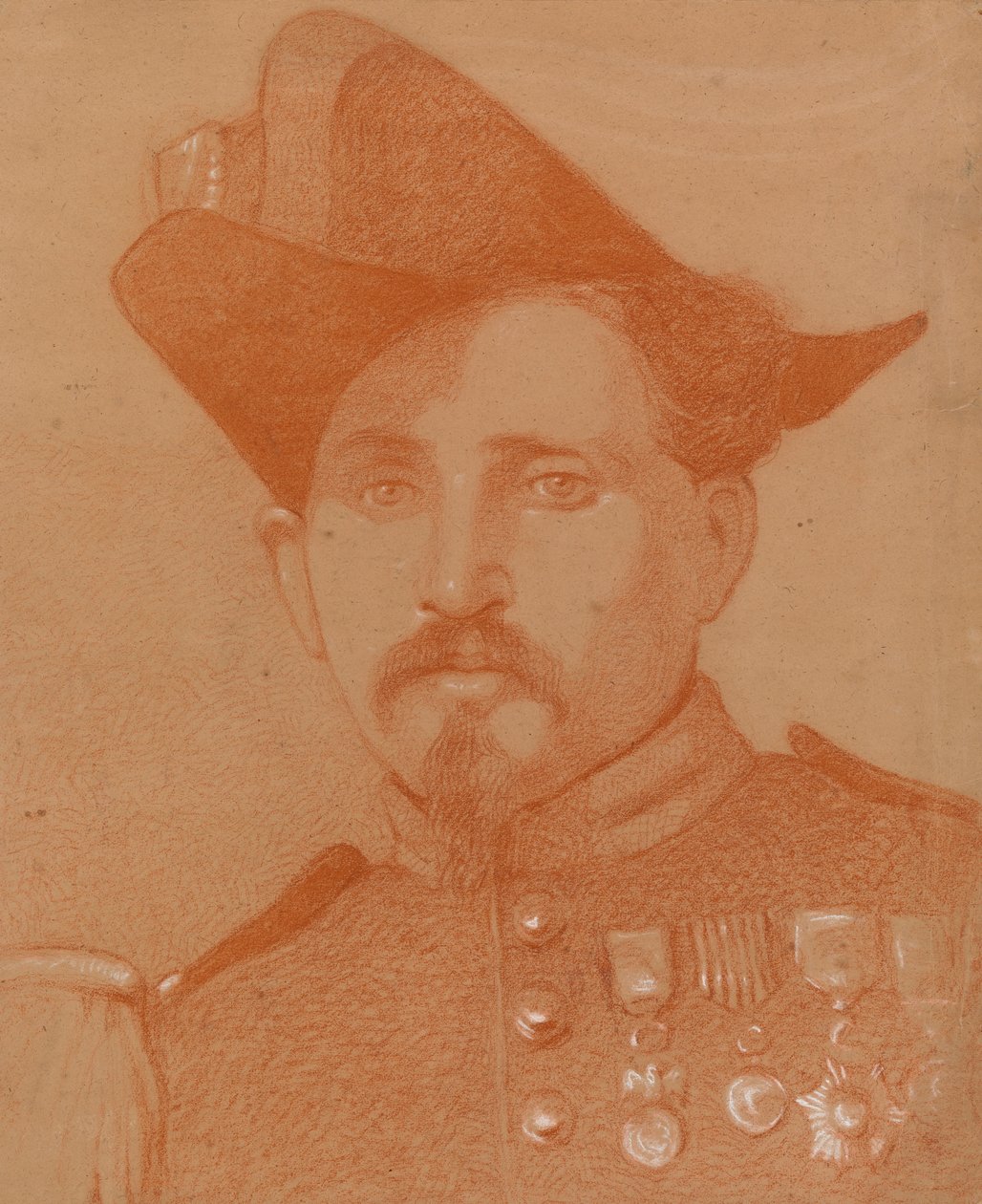 Portret włoskiego żołnierza autorstwa Severin Falkman