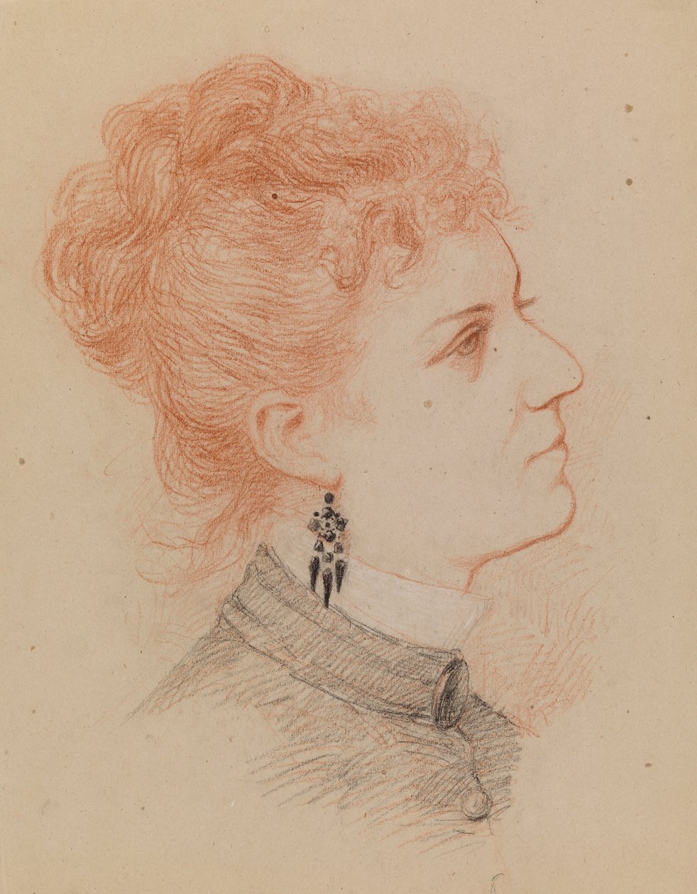 Portret kobiety autorstwa Severin Falkman