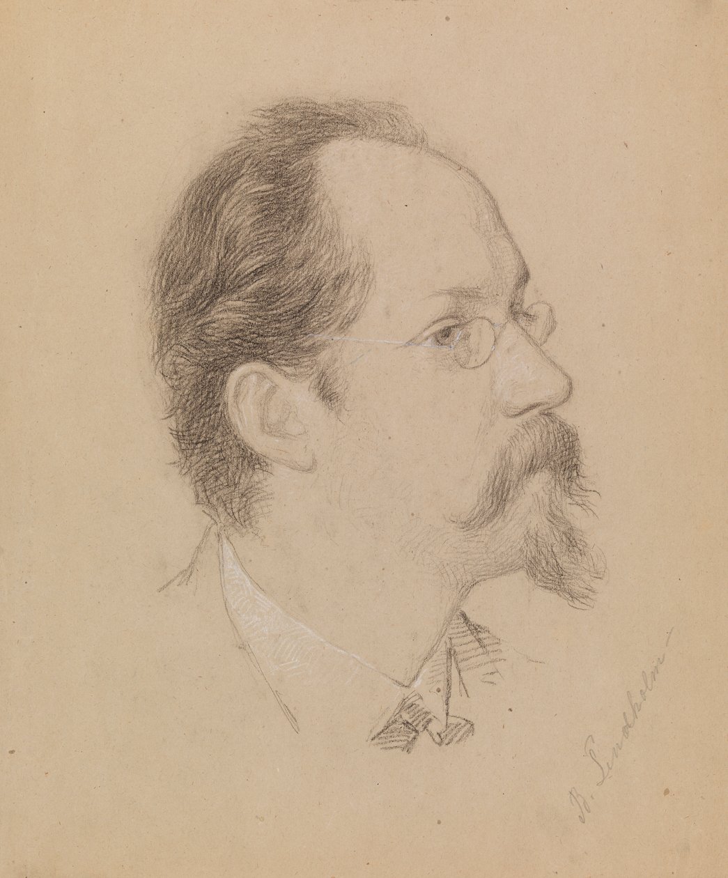 Artysta Berndt Lindholm autorstwa Severin Falkman