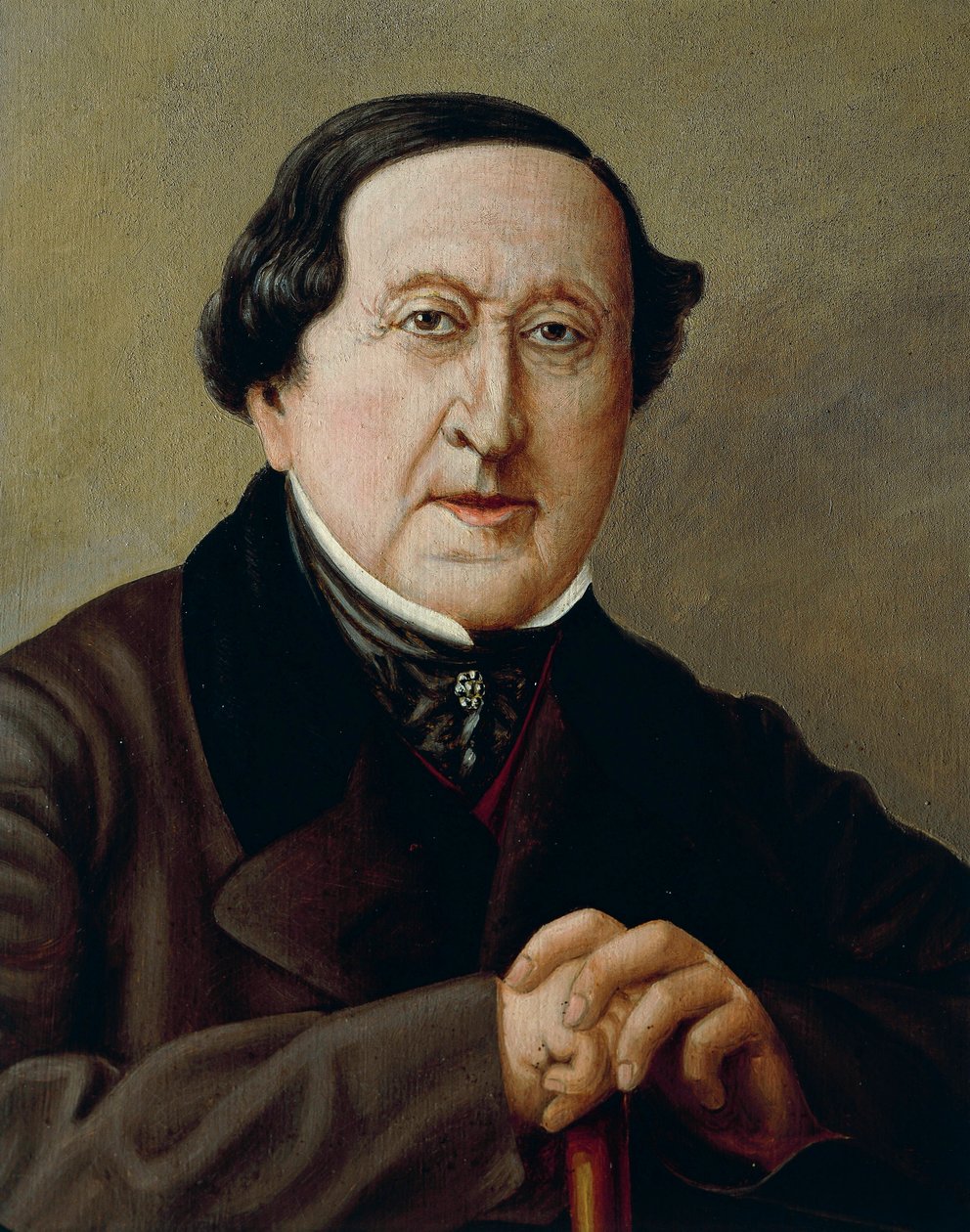 Włochy, Portret włoskiego kompozytora, Gioacchino Rossini autorstwa Severini Severini