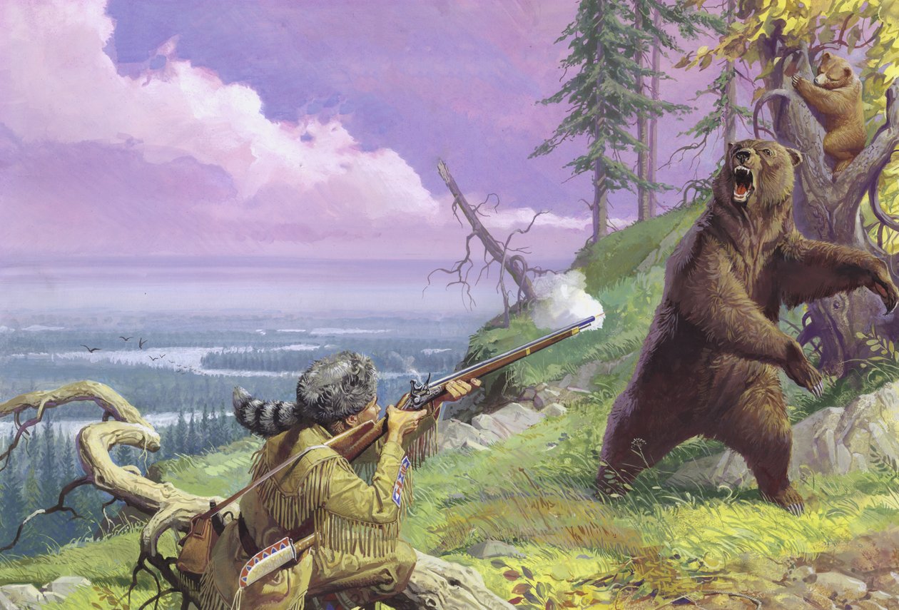 Daniel Boone przeciera dzikie szlaki autorstwa Severino Baraldi