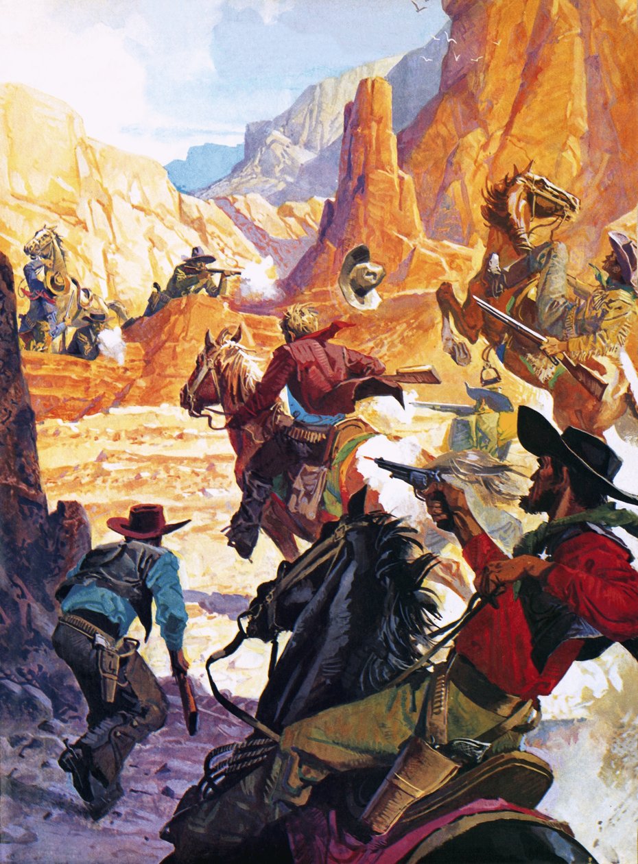 Henry Brown, nieuczciwy szeryf Caldwell, osaczył autorstwa Severino Baraldi