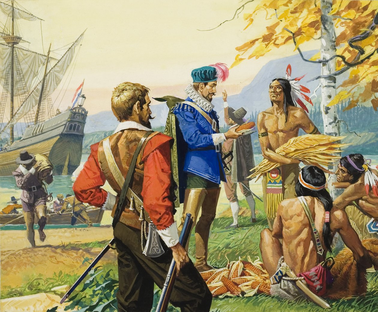 Henry Hudson (1570-1611) (gwasz na papierze) autorstwa Severino Baraldi
