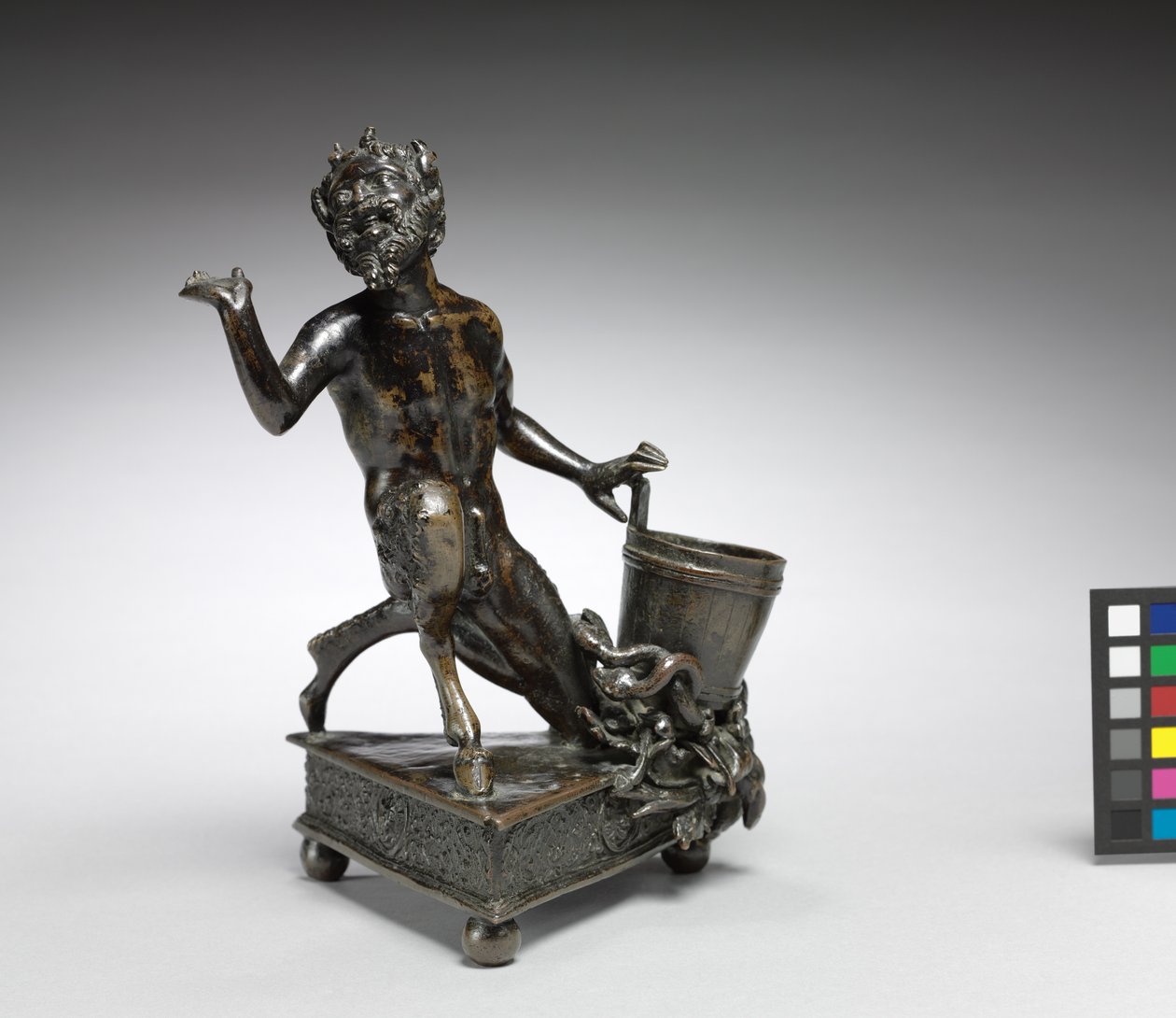 Klęczący Satyr, ok.1520 (brąz) autorstwa Severo da Ravenna
