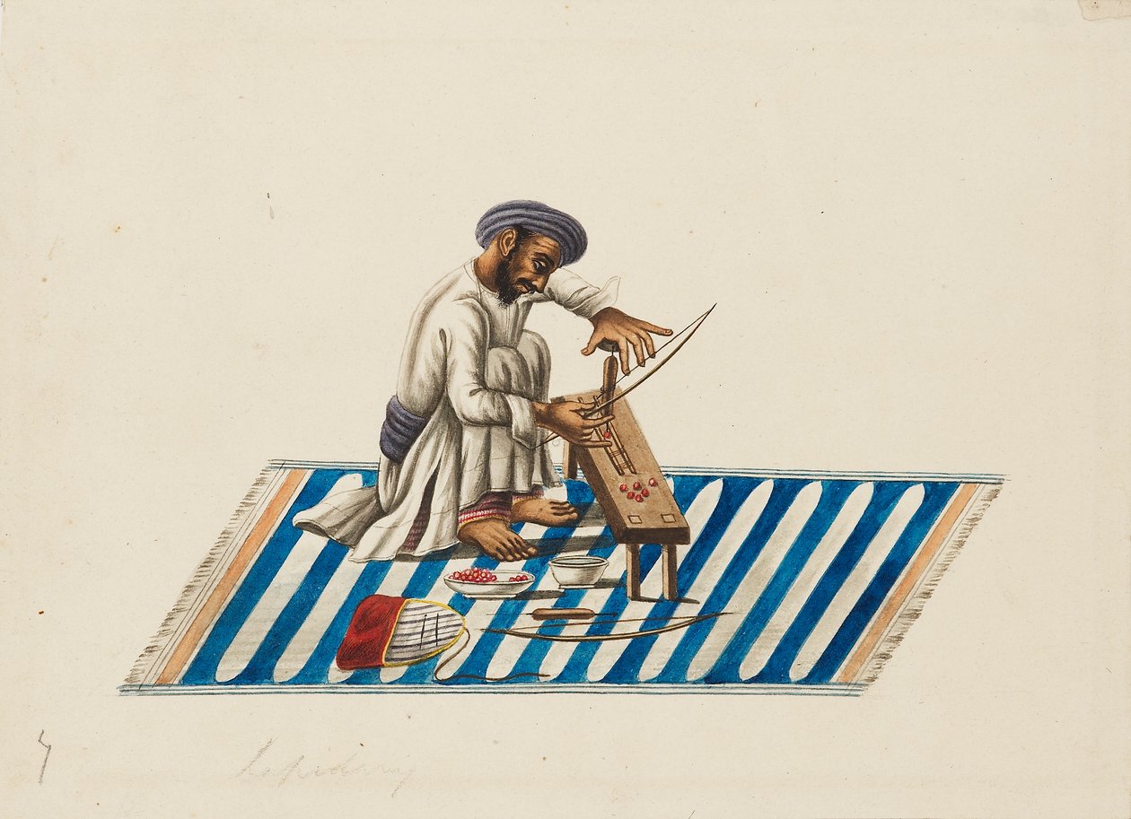 Lapidarium w pracy, c1810 autorstwa Sewak Ram