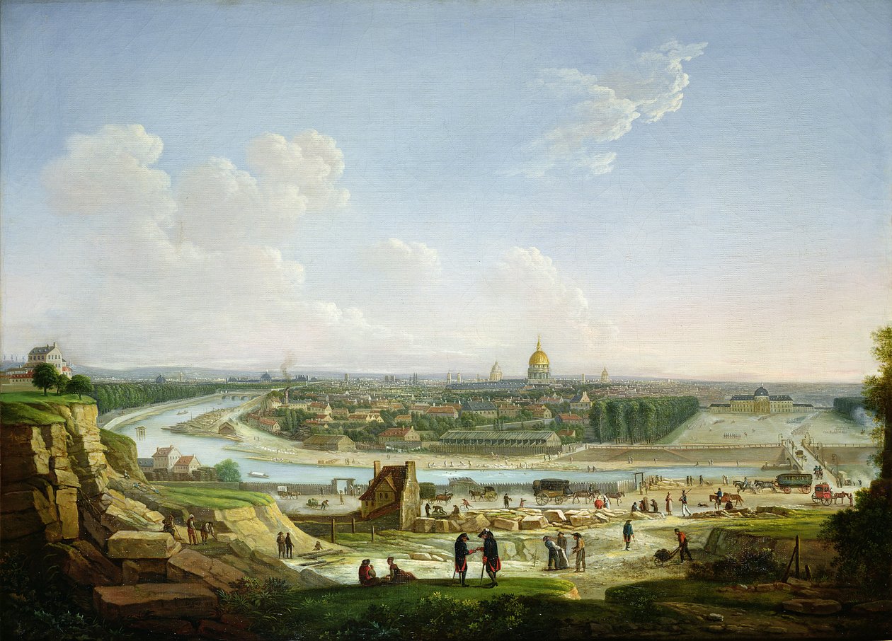 Widok ogólny Paryża ze wzgórza Chaillot, 1818 autorstwa Seyfert