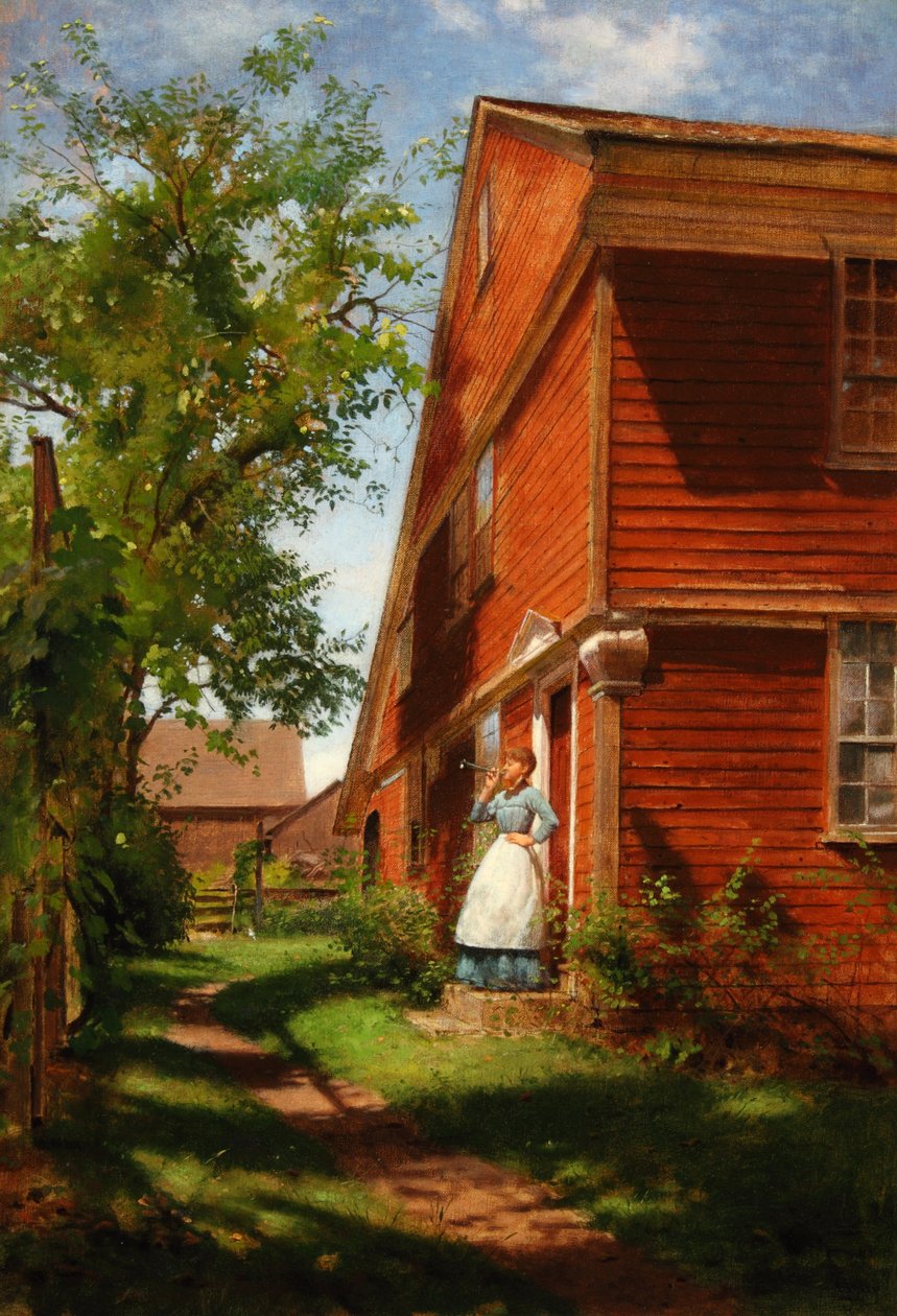 Kolacja 1880 (olej na płótnie) autorstwa Seymour Joseph Guy