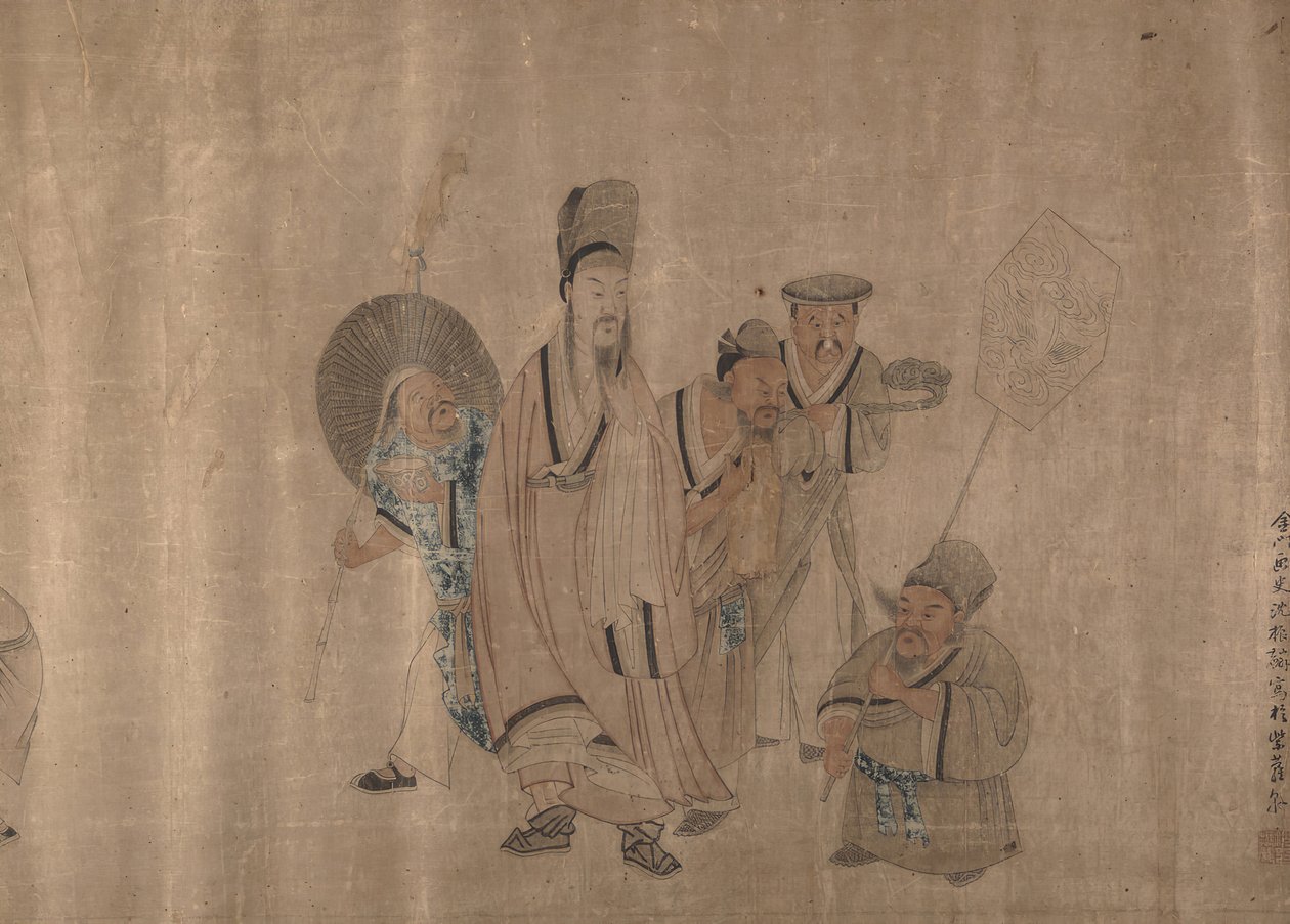 Malarstwo figurowe, połowa XIX wieku. autorstwa Shen Zhenlin