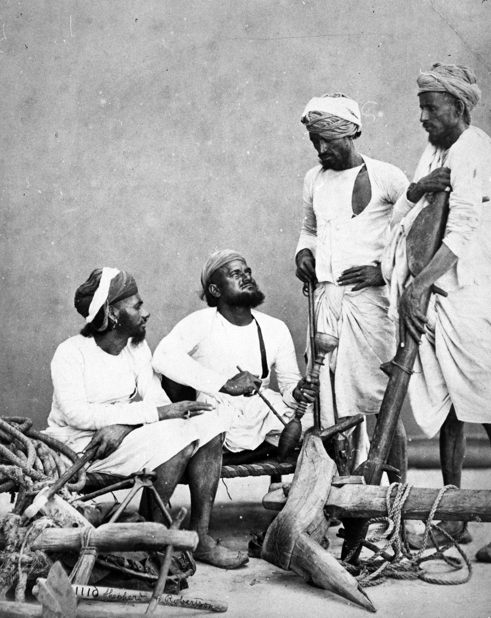 Jat Zemindars i Ryots, c.1863 autorstwa Shepherd and Robertson