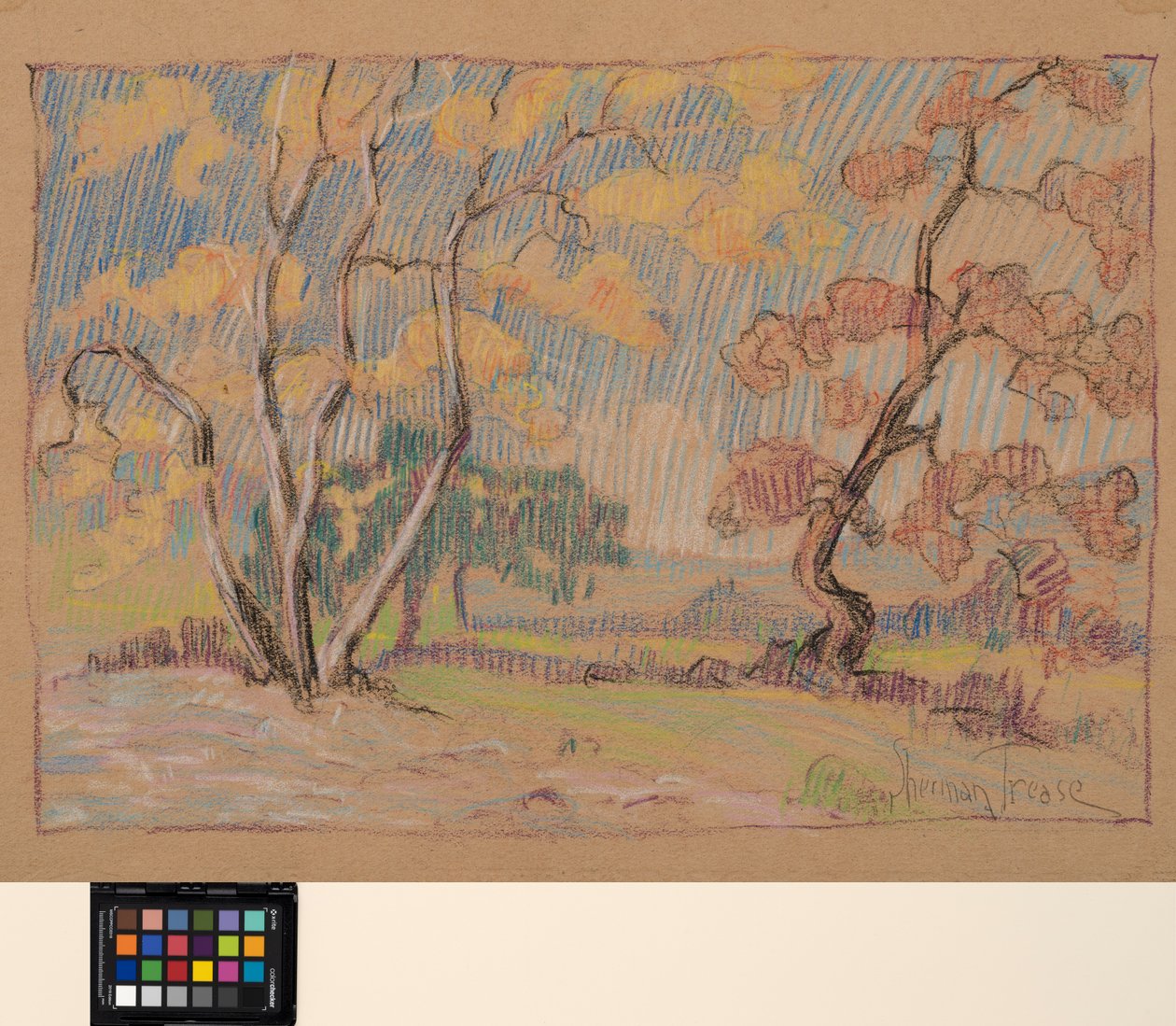 Impresje, ok. 1931 (pastel na papierze) autorstwa Sherman Trease