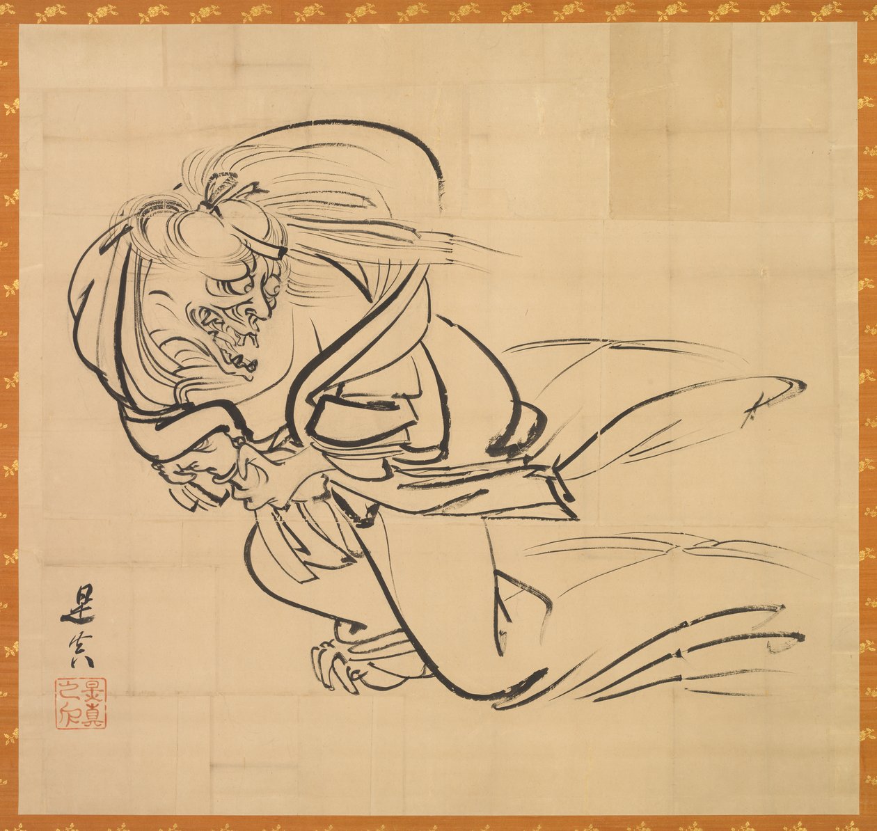 Ibaraki autorstwa Shibata Zeshin
