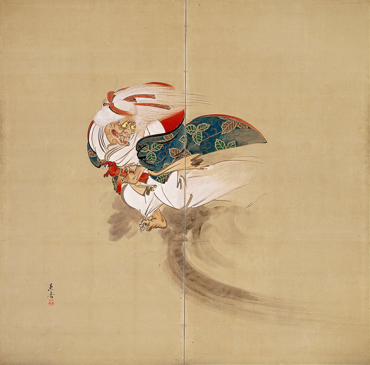 Ibaraki [prawa część pary] autorstwa Shibata Zeshin