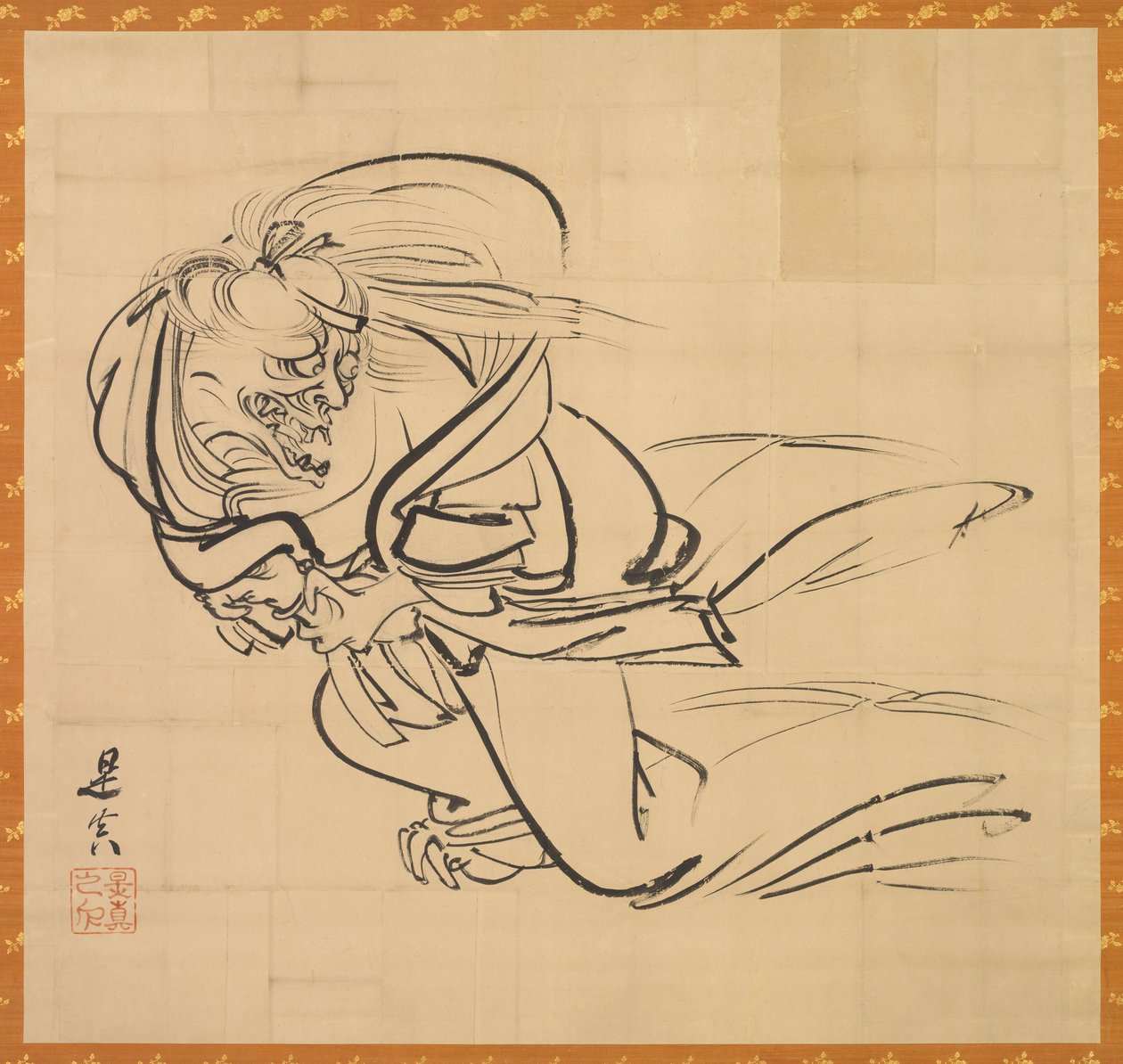 Ibaraki autorstwa Shibata Zeshin