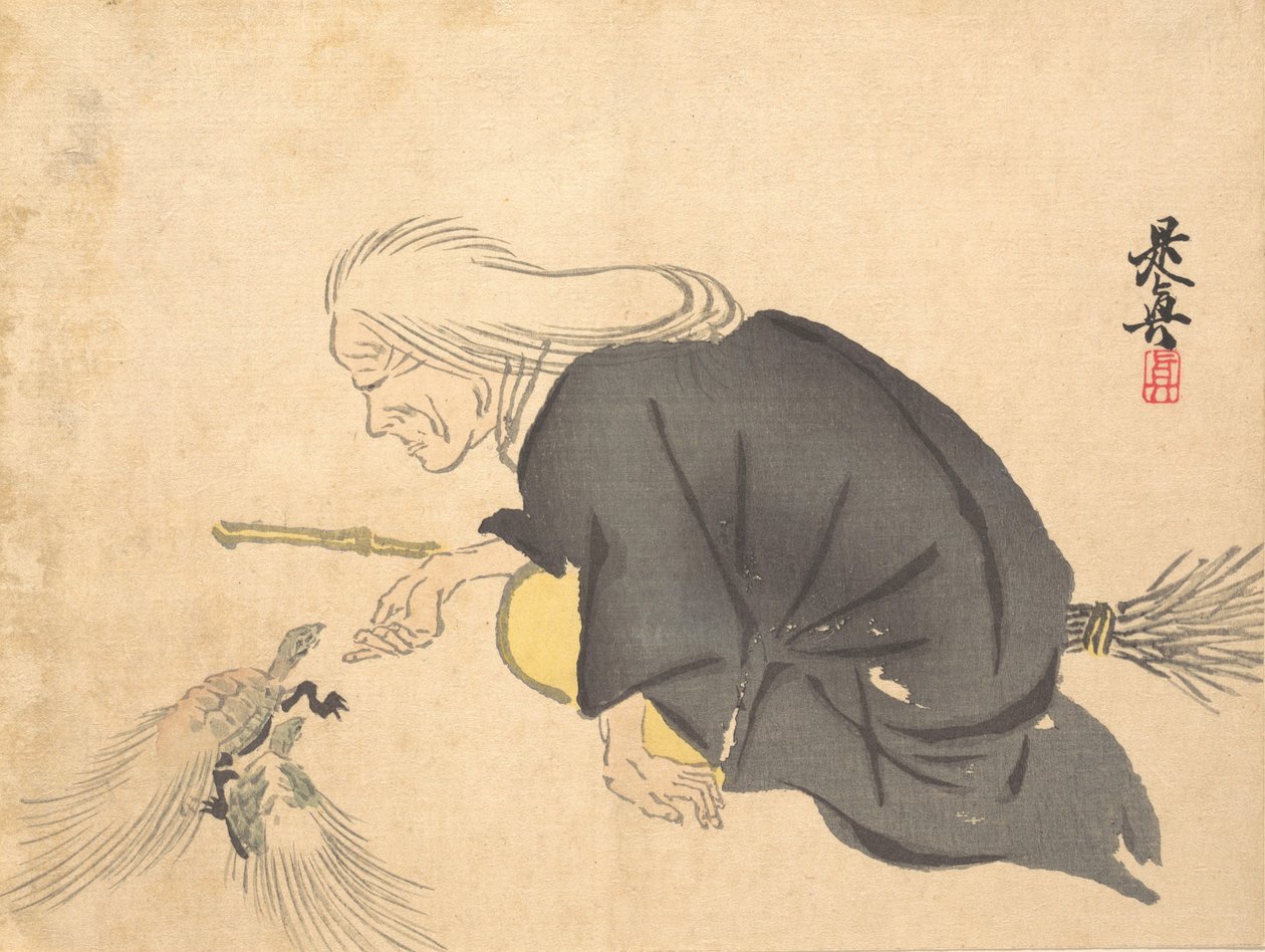 Uba, ca. 1860 r., ca. 1860. autorstwa Shibata Zeshin