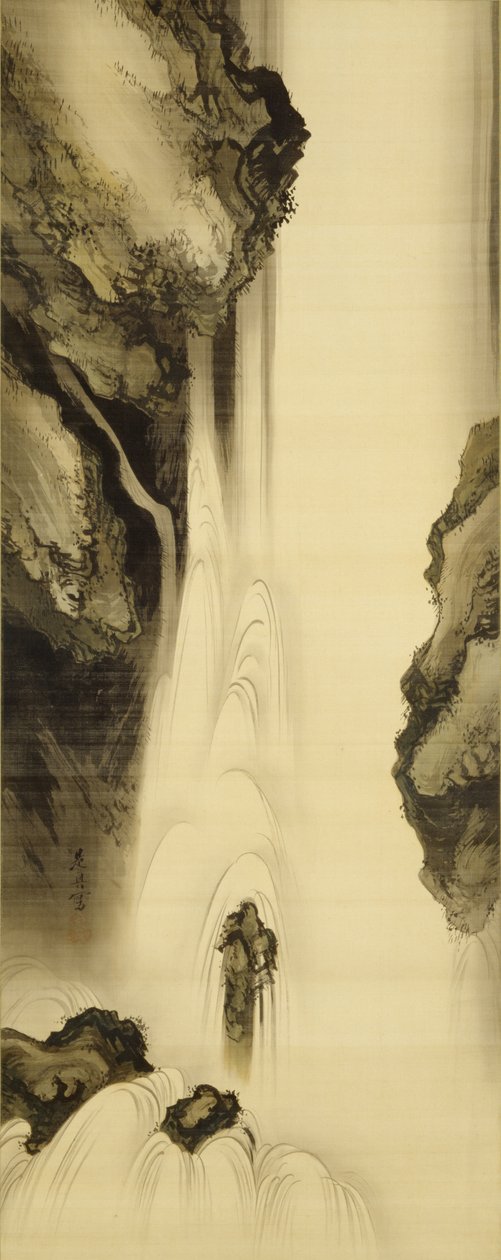 Wodospad autorstwa Shibata Zeshin