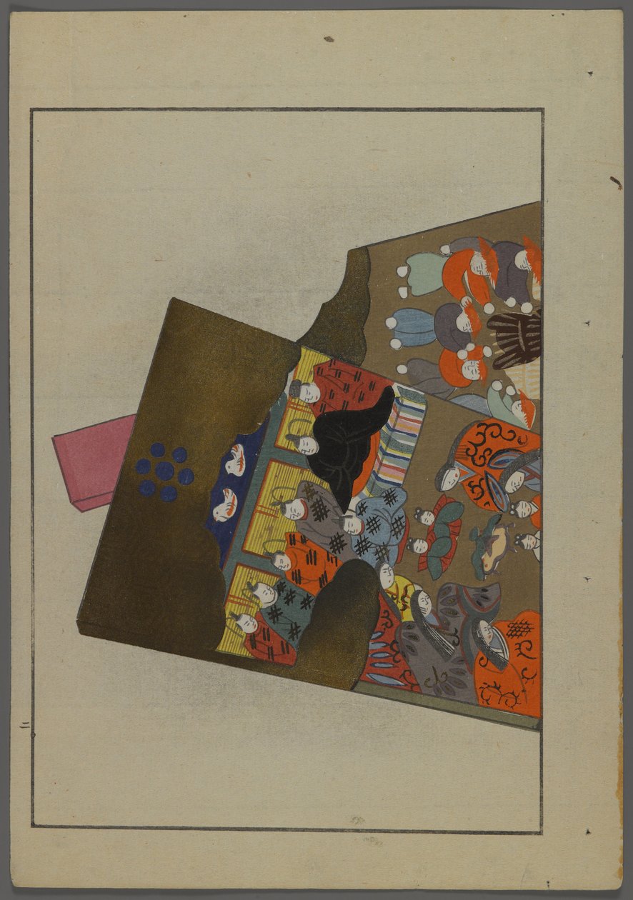Japonia śpi i tak, fm unai tomo (ziemia lds F rozwód ds) przez rząd Shimizu, 1891-1923. Wyściełane piórami. autorstwa Shimizu Seifu