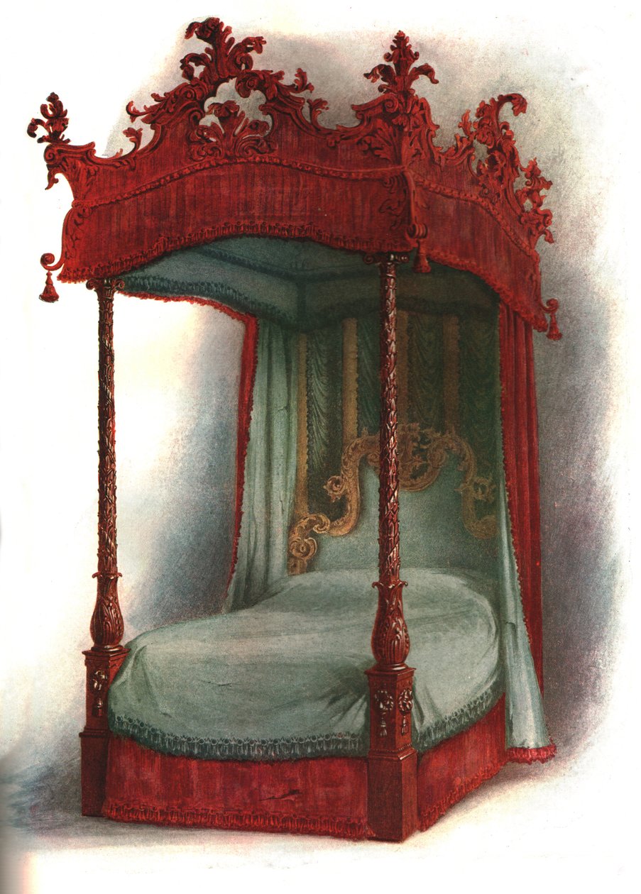 Łoże mahoniowe, 1906 autorstwa Shirley Charles Llewellyn Slocombe