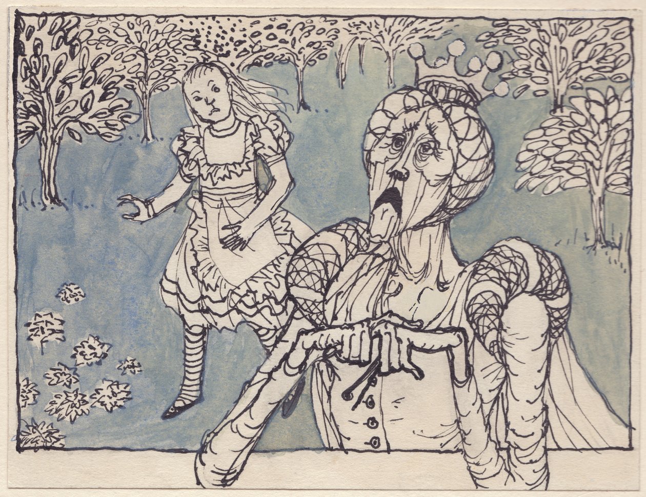 Alicja i Biała Królowa, 1953. autorstwa Shirley Markham